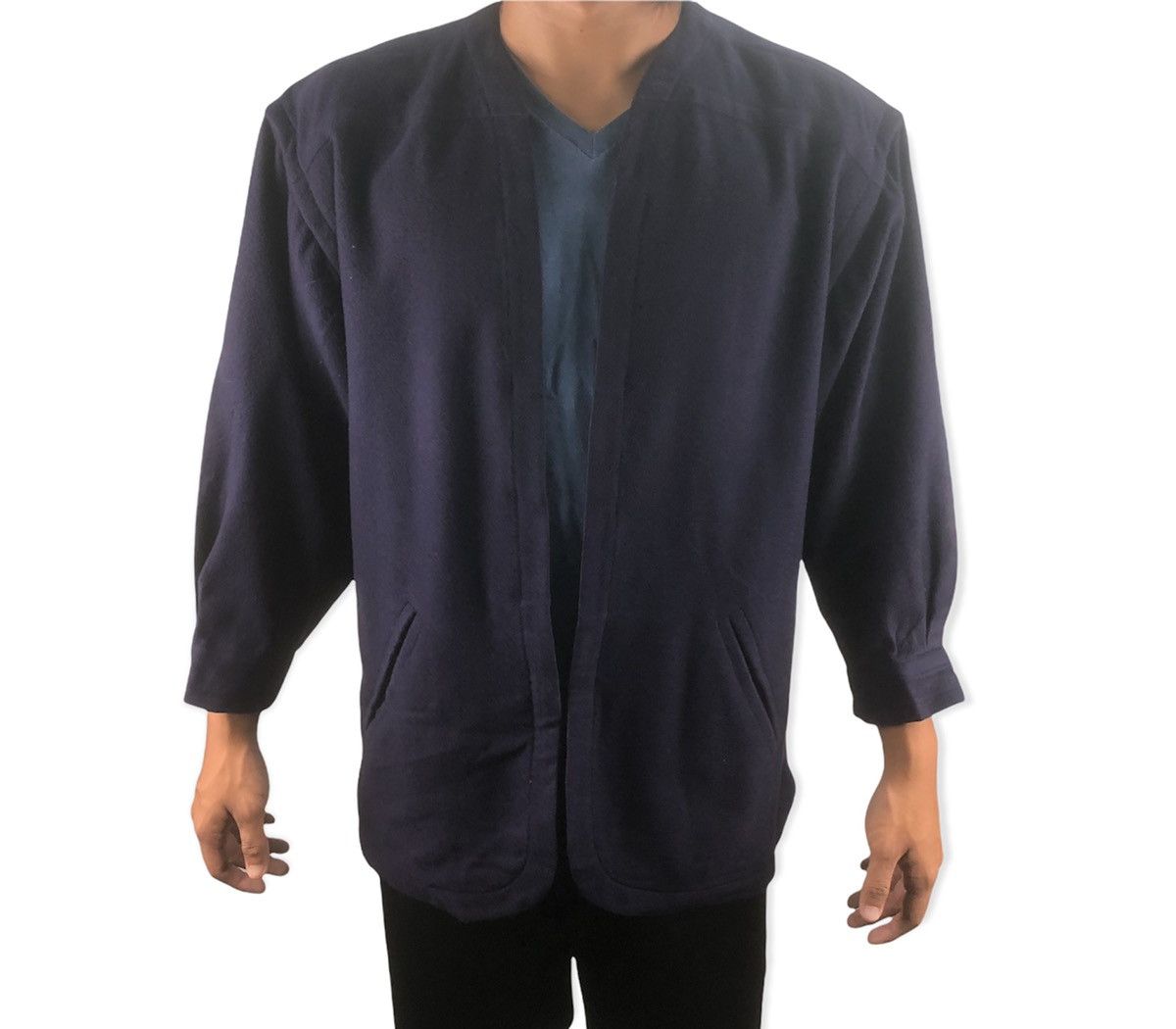 Saint Laurent Paris Vintage Saint Laurent Rive Gauche Cardigan Jacket Size US L / EU 52-54 / 3 - 1 Thumbnail