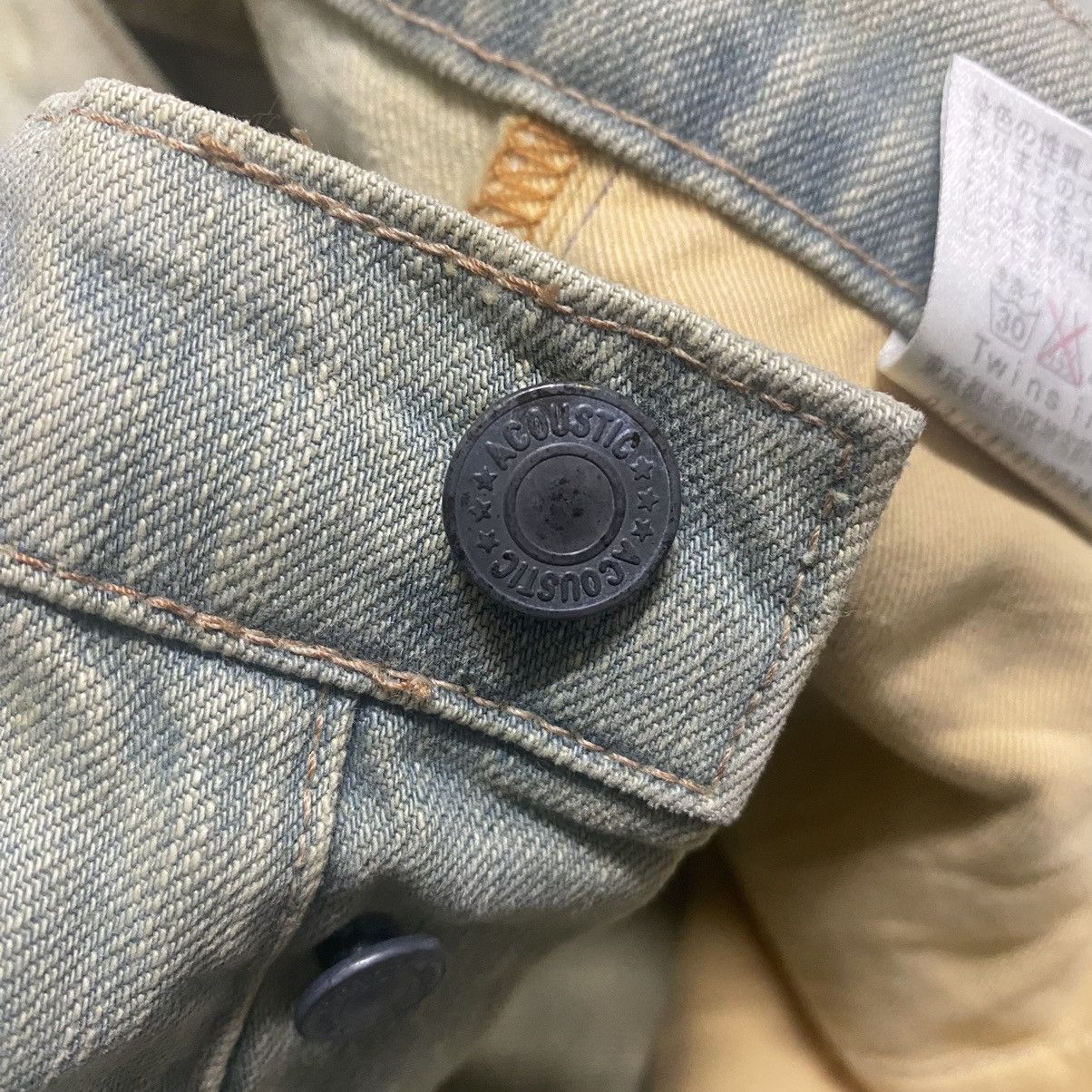 Japanese Brand Japanese Brand ACOUSTIC Mud Wash Denim Flare Jeans Size US 28 / EU 44 - 20 Thumbnail