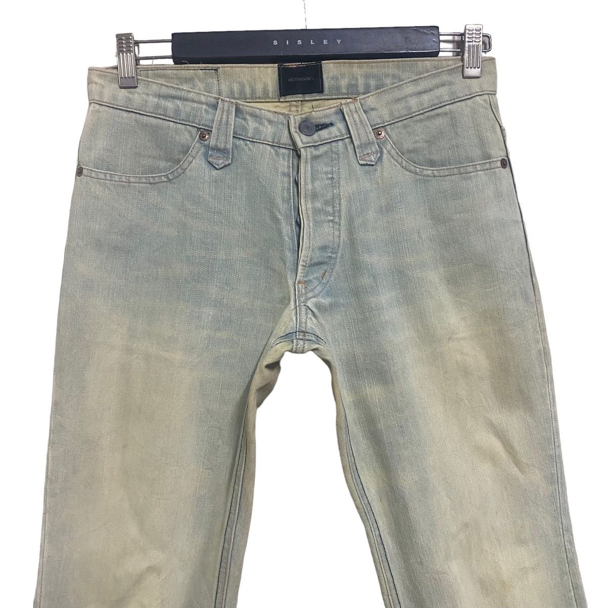 Japanese Brand Japanese Brand ACOUSTIC Mud Wash Denim Flare Jeans Size US 28 / EU 44 - 3 Thumbnail