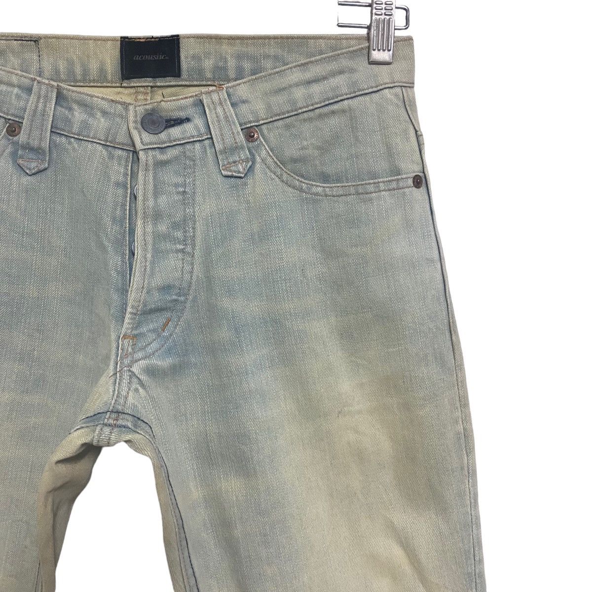 Japanese Brand Japanese Brand ACOUSTIC Mud Wash Denim Flare Jeans Size US 28 / EU 44 - 4 Thumbnail