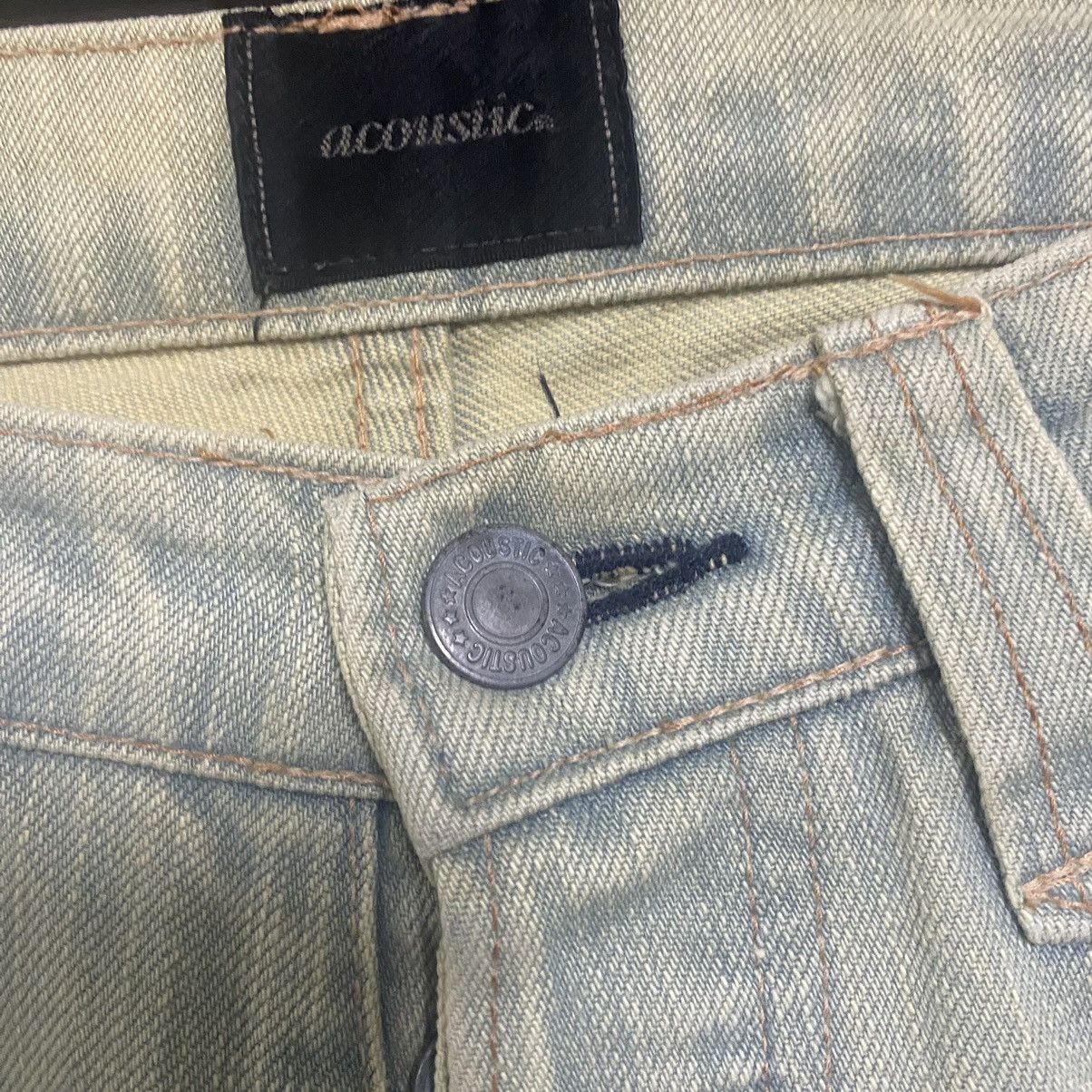 Japanese Brand Japanese Brand ACOUSTIC Mud Wash Denim Flare Jeans Size US 28 / EU 44 - 17 Thumbnail