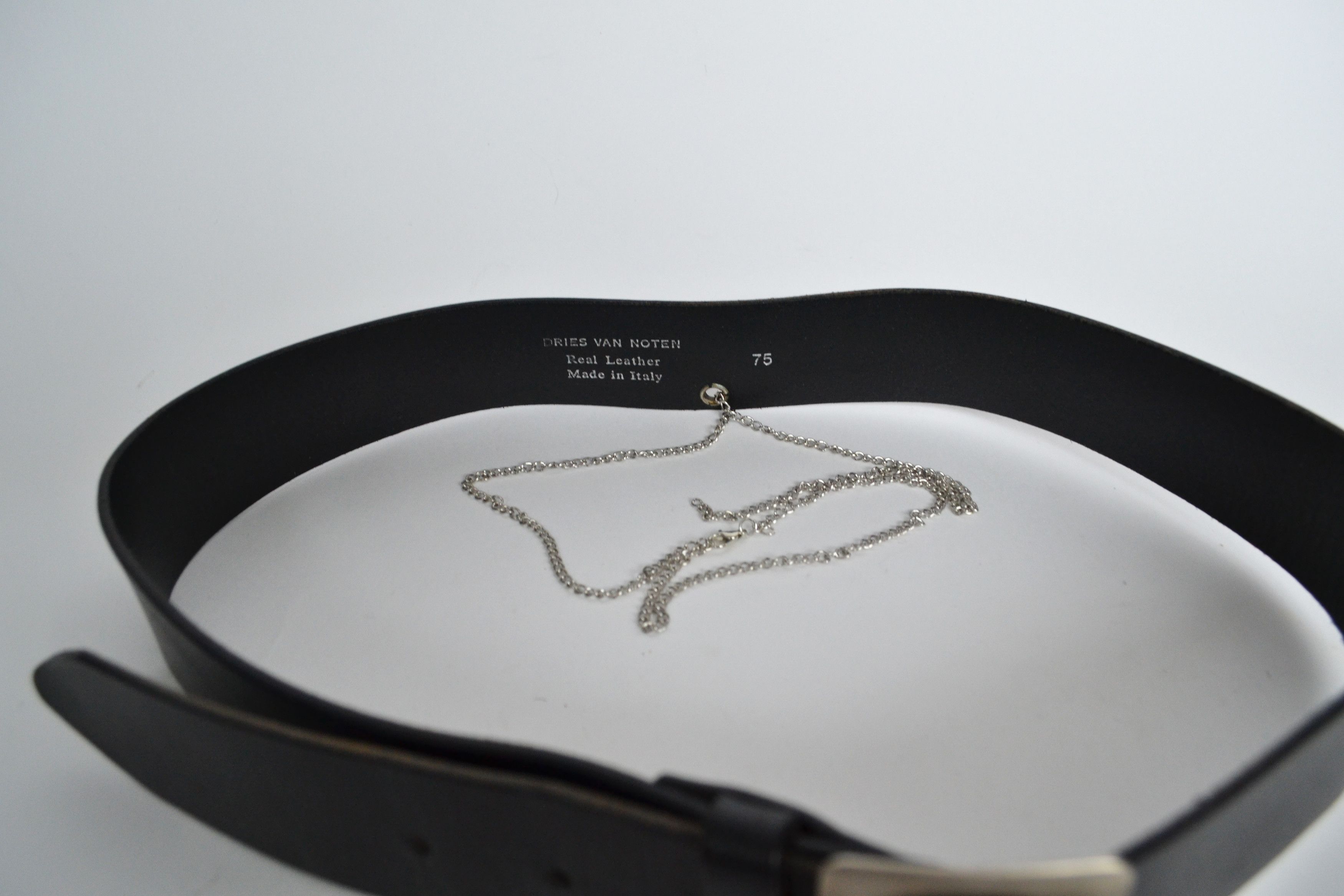 Dries Van Noten Dries Van Noten Belt Chain Vintage Leather Archive Black Size ONE SIZE - 2 Thumbnail