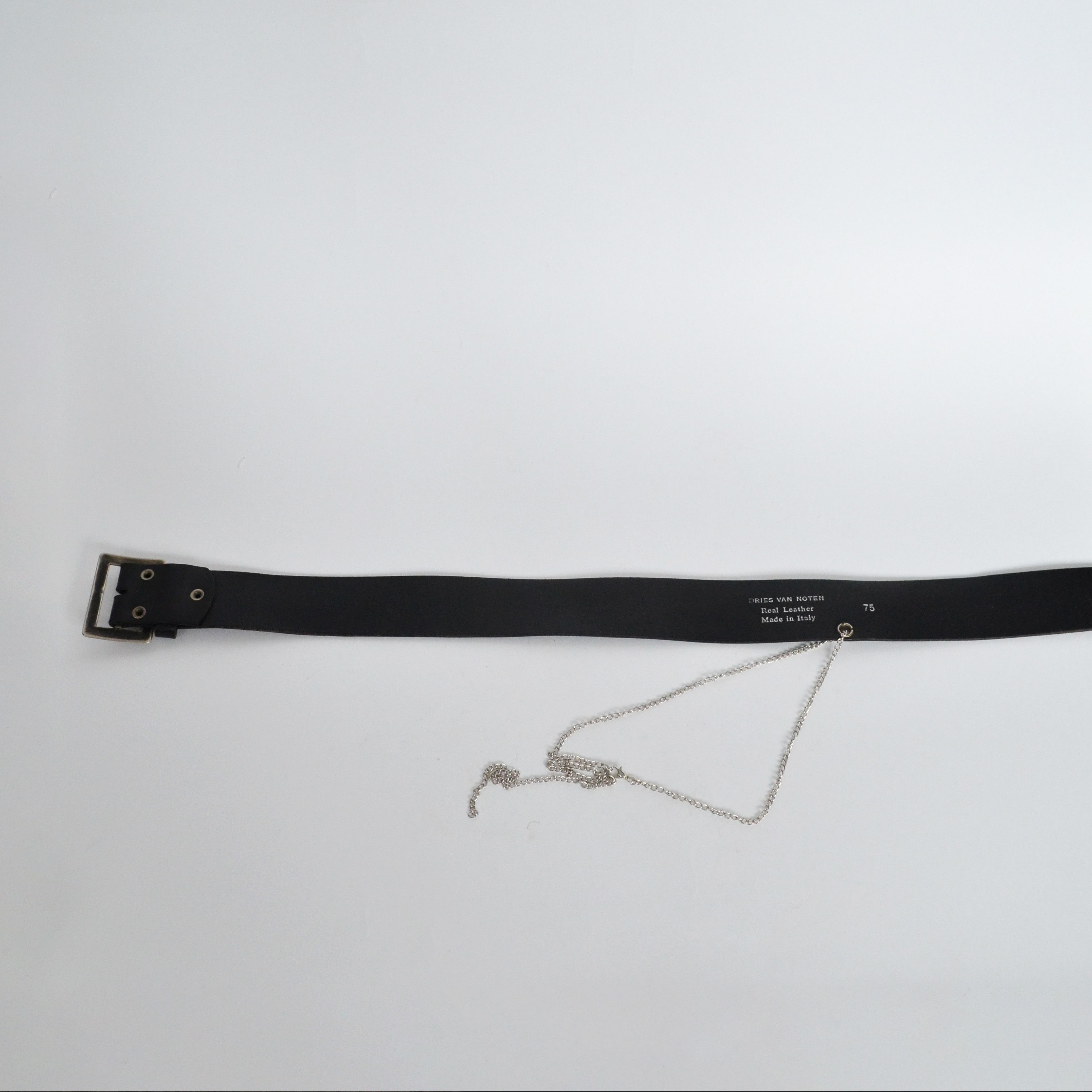 Dries Van Noten Dries Van Noten Belt Chain Vintage Leather Archive Black Size ONE SIZE - 3 Thumbnail