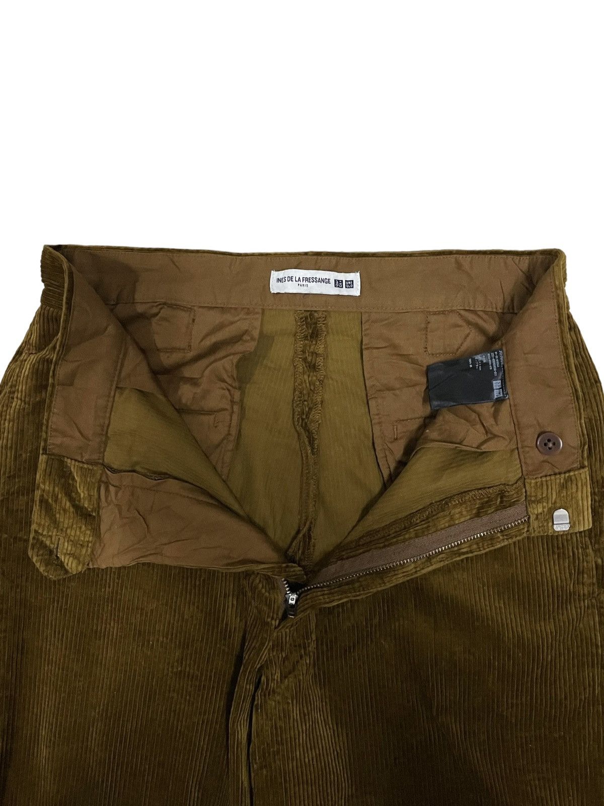 Japanese Brand Rare Ines De La Fressange Corduroy Pants Size 28" / US 6 / IT 42 - 3 Thumbnail