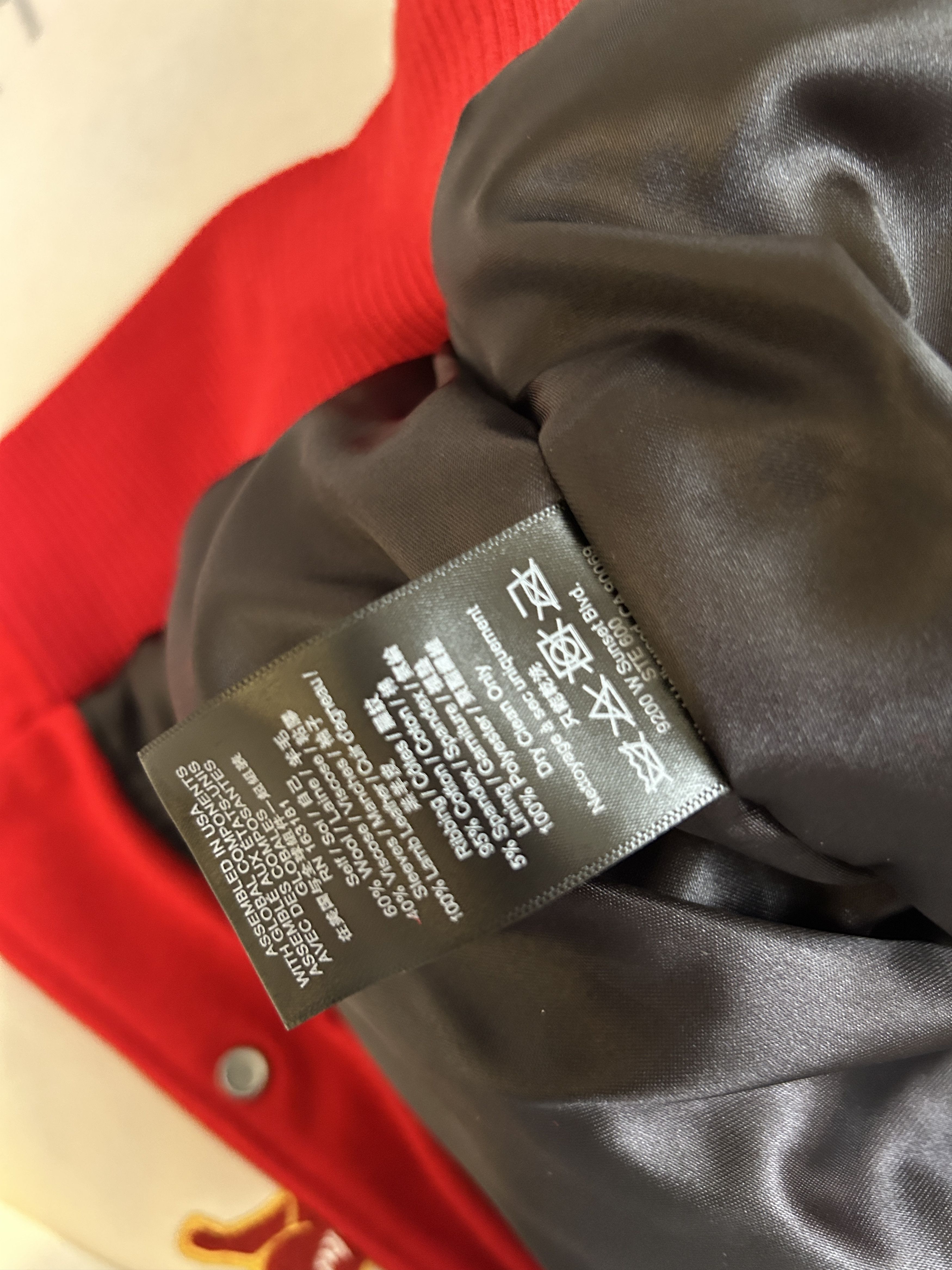 Rhude RHUDE BULL MARKET VARSITY JACKET - RED Size US XL / EU 56 / 4 - 9 Thumbnail