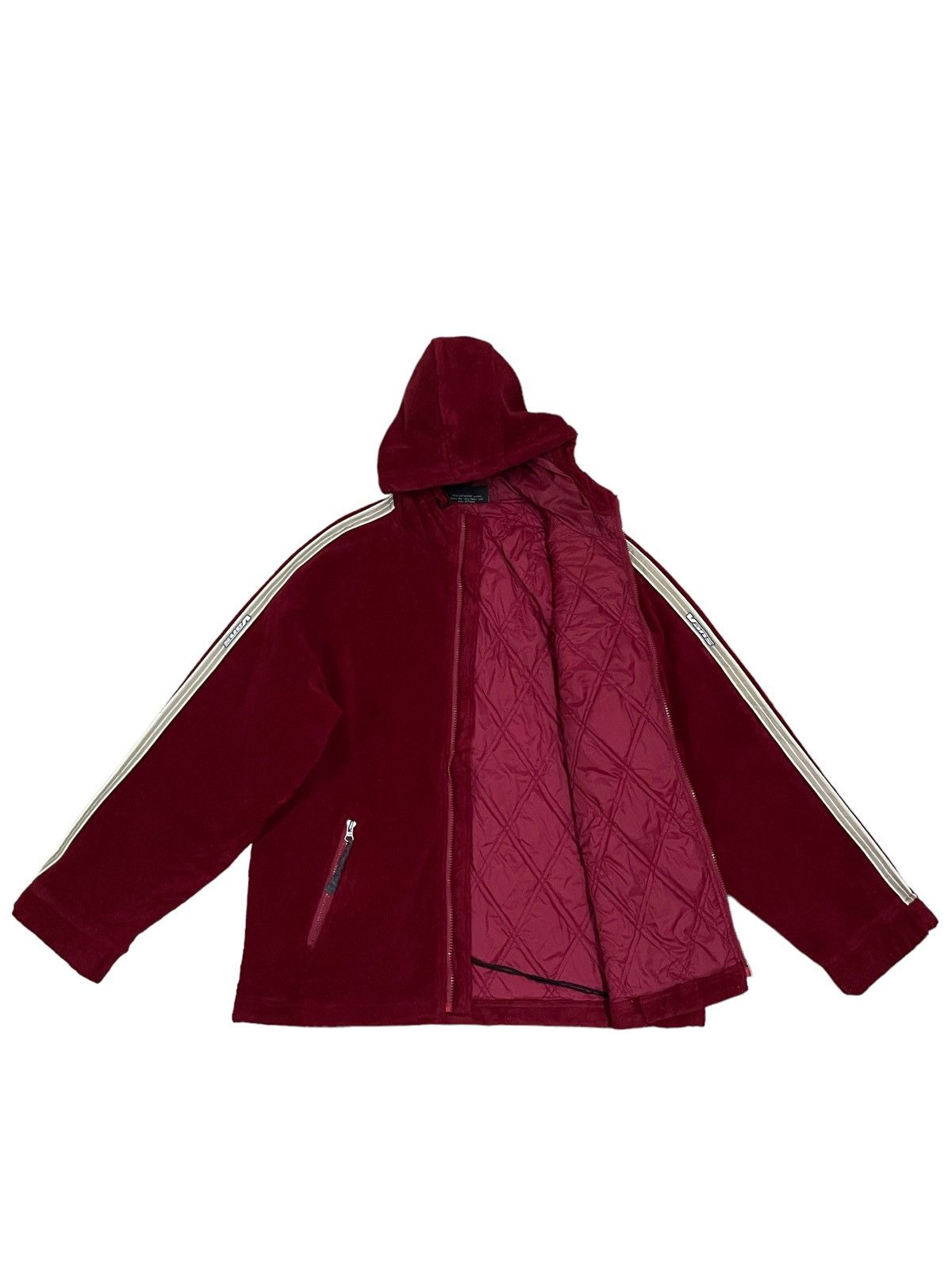 Vans Vintage 90s Vans Fleece Zipper Hooded Jacket Size US L / EU 52-54 / 3 - 2 Thumbnail