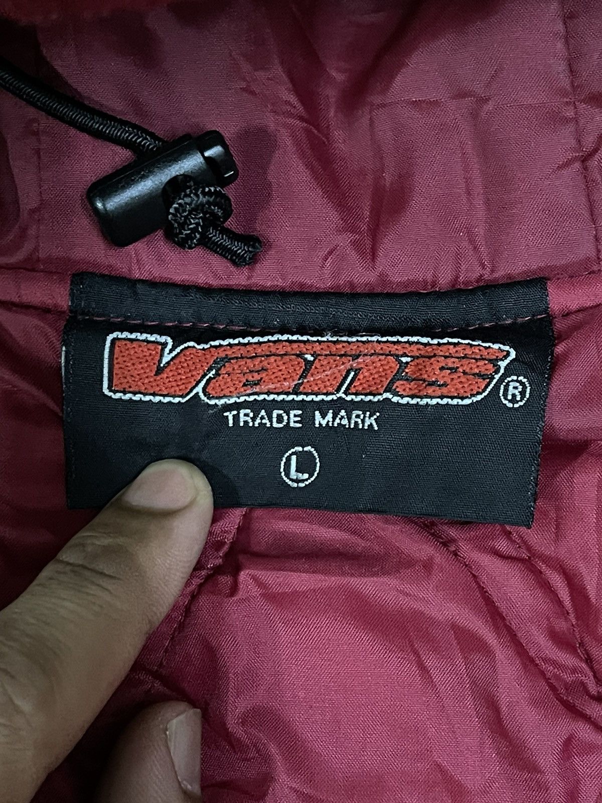 Vans Vintage 90s Vans Fleece Zipper Hooded Jacket Size US L / EU 52-54 / 3 - 12 Thumbnail