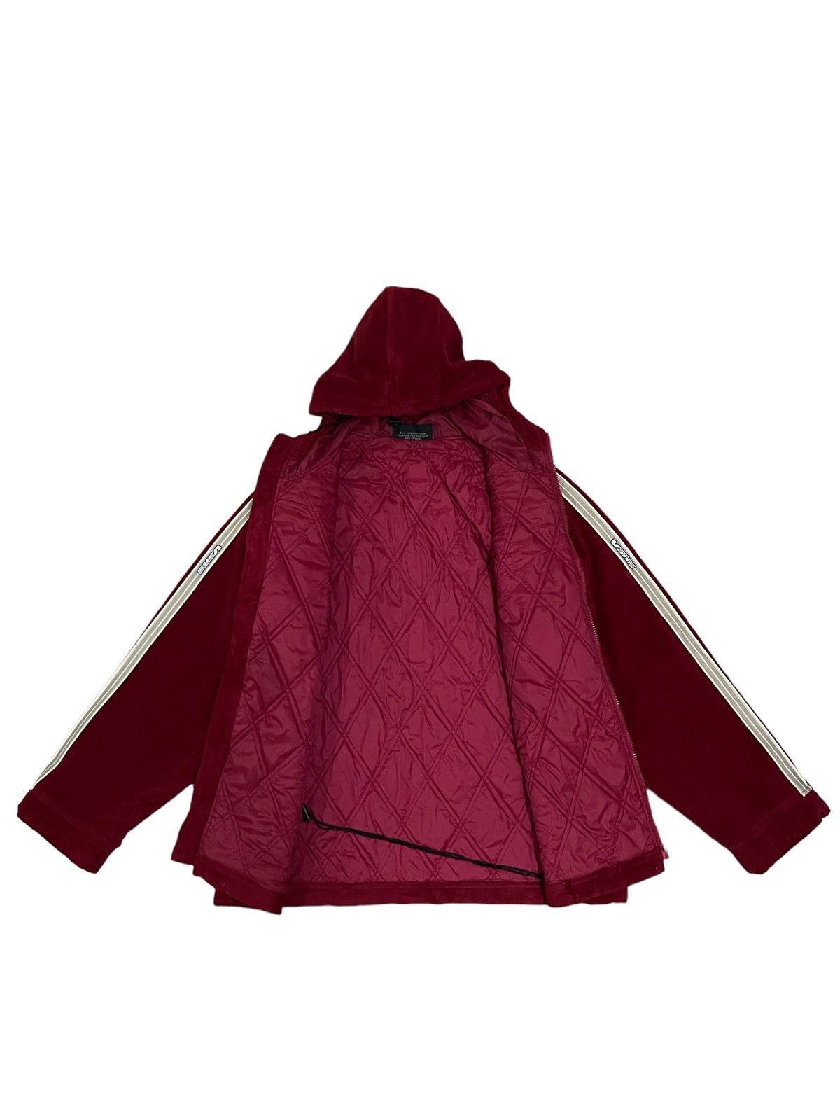 Vans Vintage 90s Vans Fleece Zipper Hooded Jacket Size US L / EU 52-54 / 3 - 3 Thumbnail