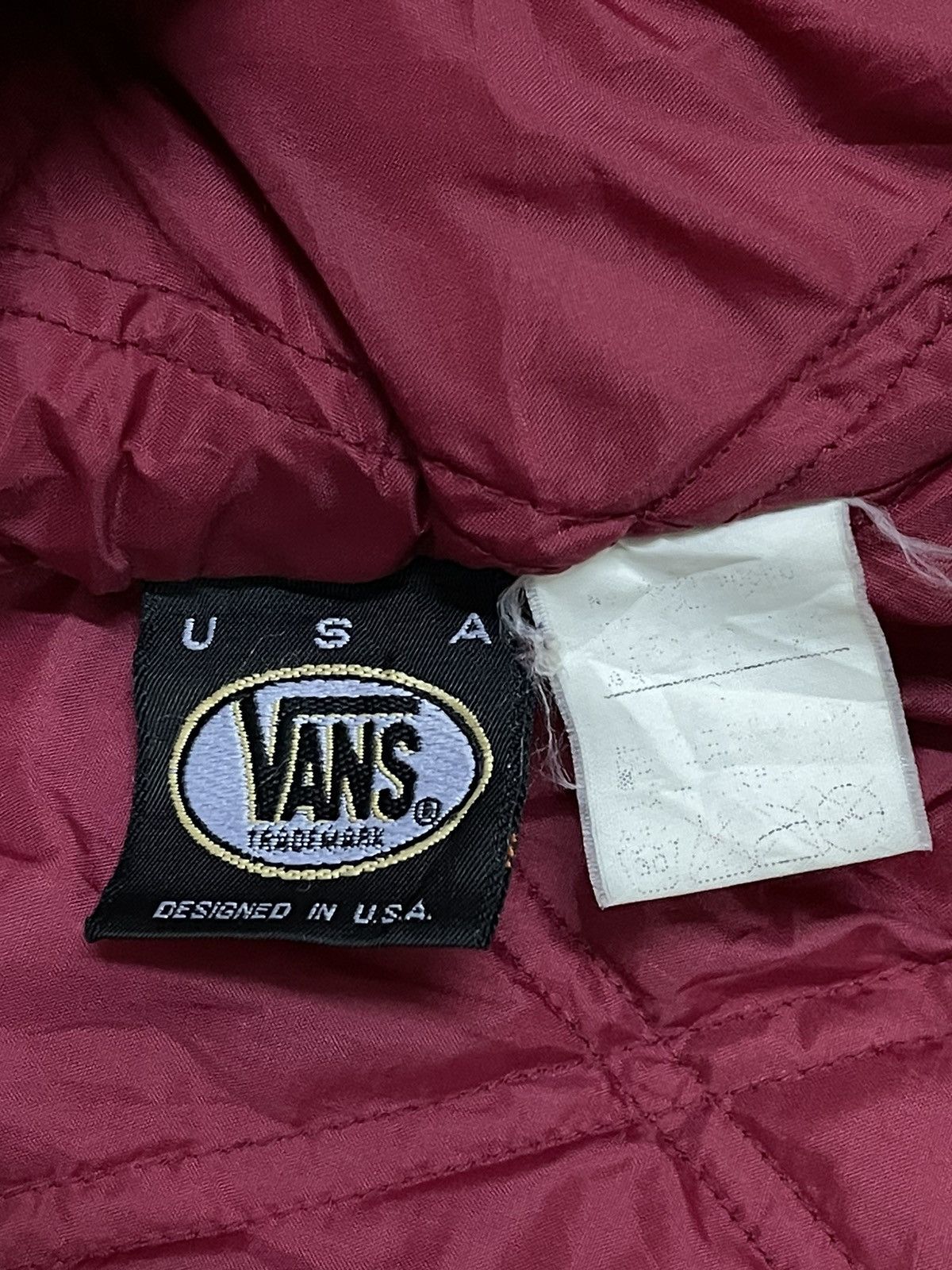 Vans Vintage 90s Vans Fleece Zipper Hooded Jacket Size US L / EU 52-54 / 3 - 11 Thumbnail
