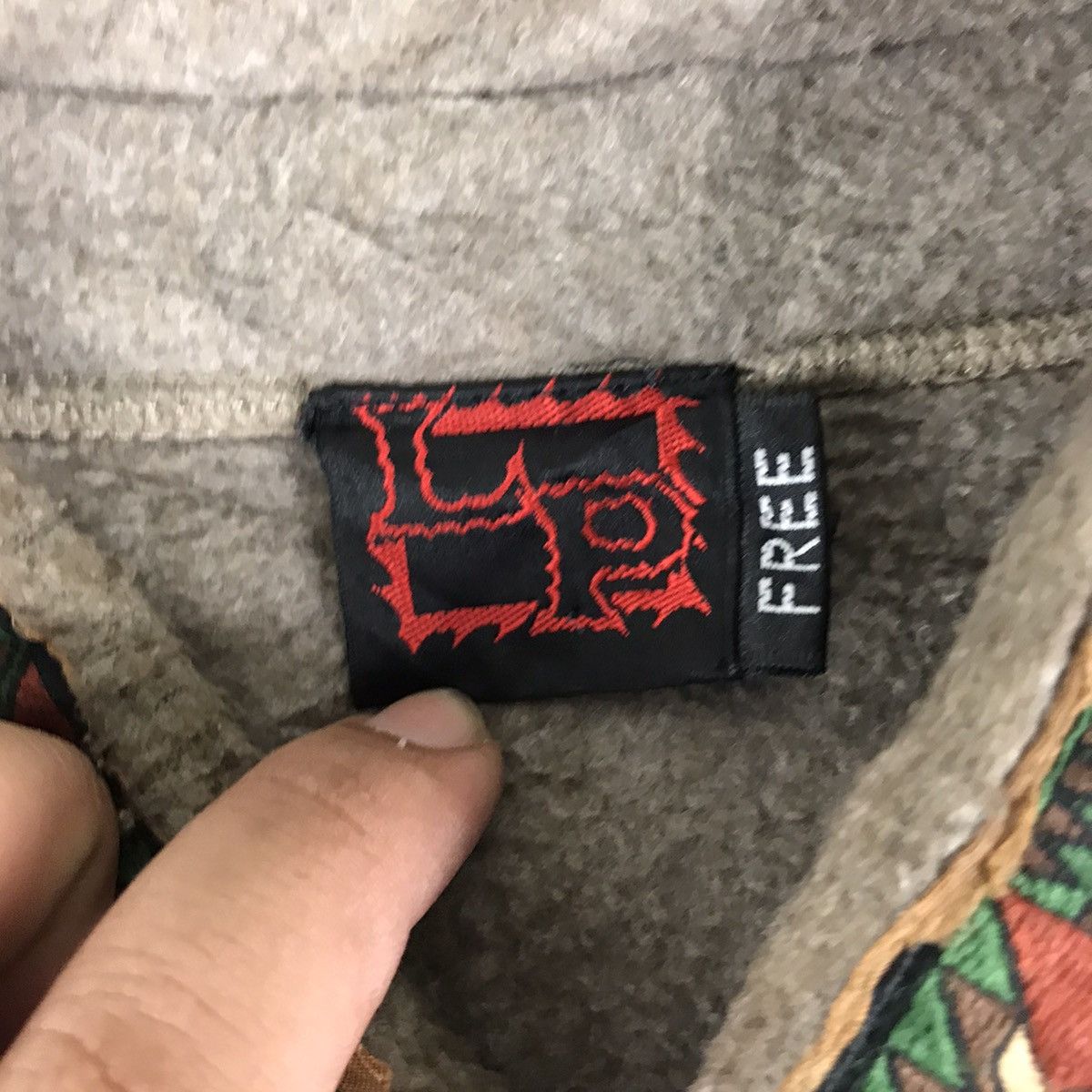🔥Vintage Fleece jacket half button navajo design🔥