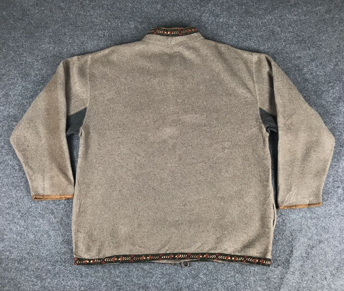 🔥Vintage Fleece jacket half button navajo design🔥