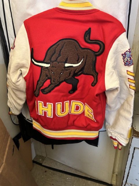 Rhude RHUDE BULL MARKET VARSITY JACKET - RED Size US L / EU 52-54 / 3 - 4 Thumbnail