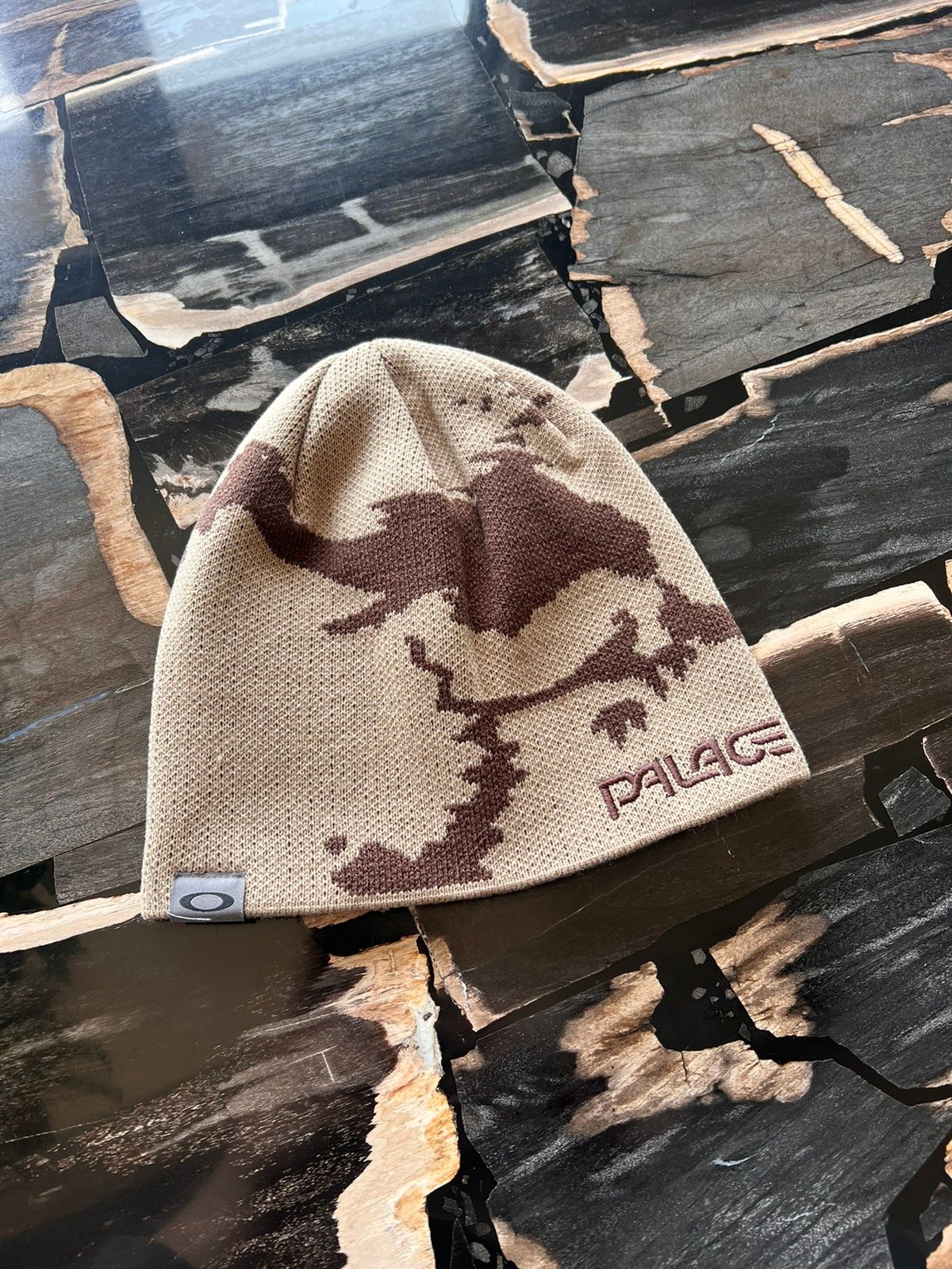 Palace Palace Oakley Beanie Sand / Brown | Grailed