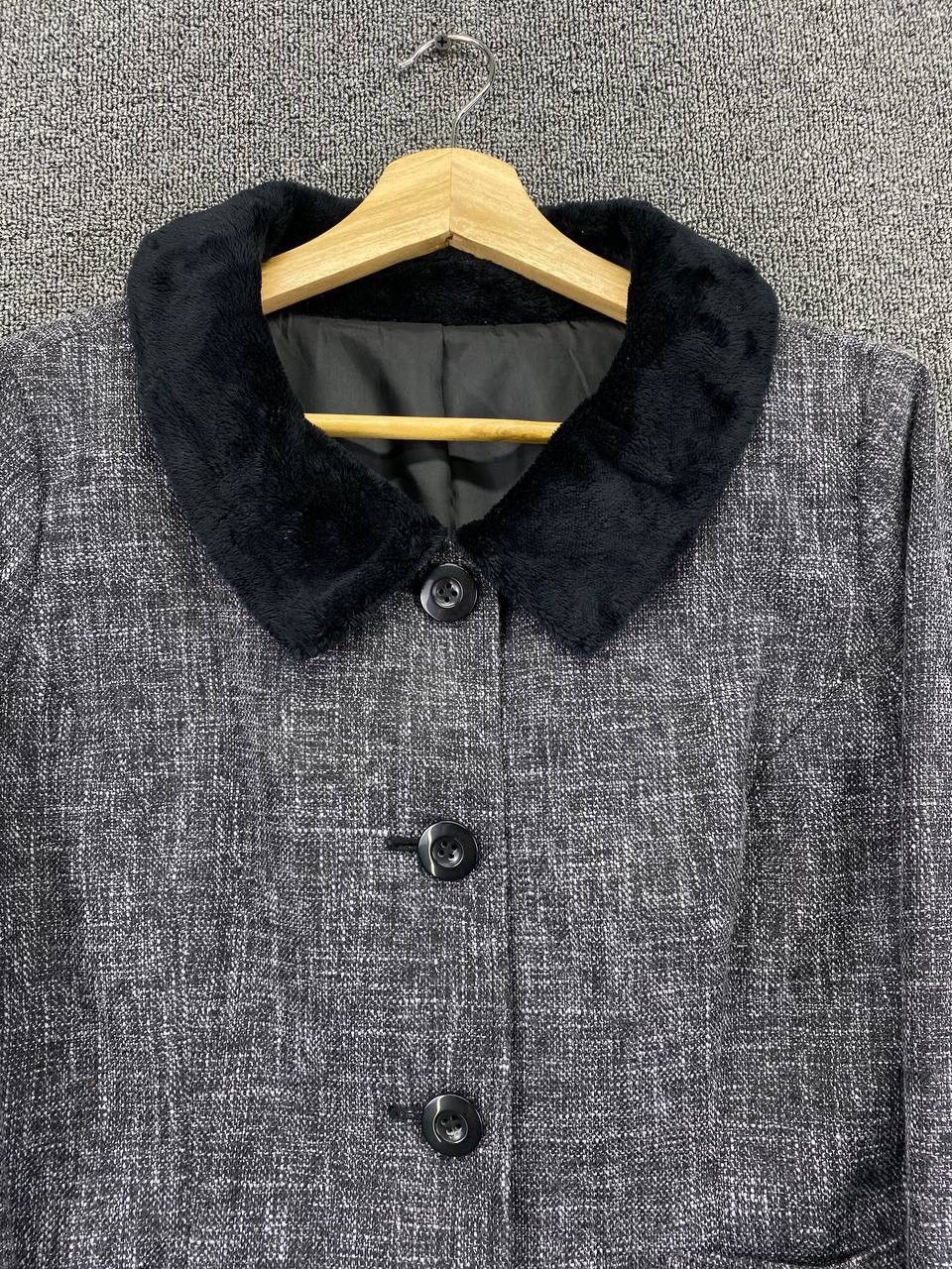 Japanese Brand Vintage Sans Fin Nice Fur Cardigan Cropped Tweed Jacket Size M / US 6-8 / IT 42-44 - 6 Thumbnail
