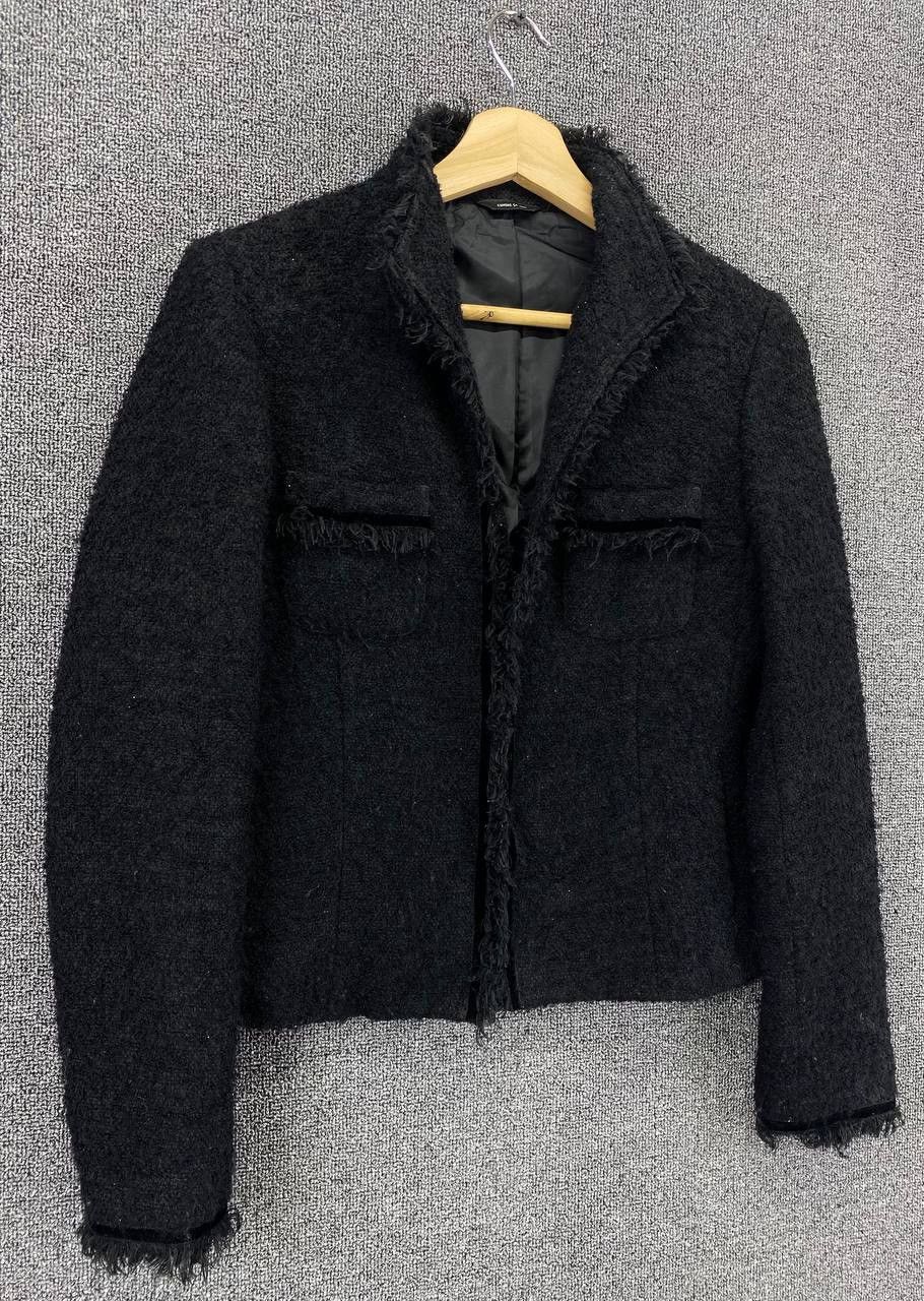 Comme Ca Ism Vintage Comme Ca Ism Fur Cardigan Chanel Style Tweed Jacket Size M / US 6-8 / IT 42-44 - 2 Thumbnail