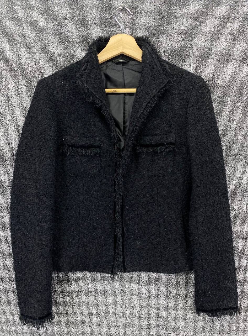 Comme Ca Ism Vintage Comme Ca Ism Fur Cardigan Chanel Style Tweed Jacket Size M / US 6-8 / IT 42-44 - 5 Thumbnail