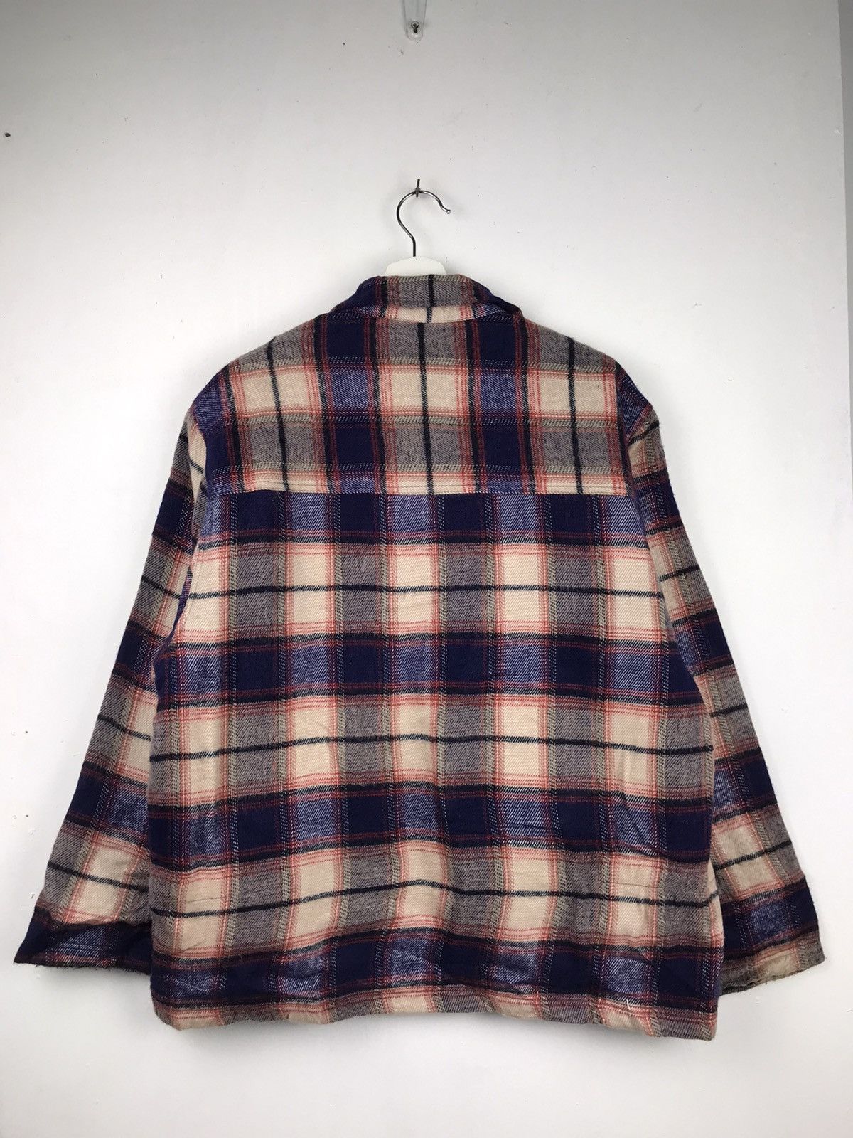 Japanese Brand × Vintage Plenty Tough Checkered wool Full zipper jacket Size US M / EU 48-50 / 2 - 2 Thumbnail
