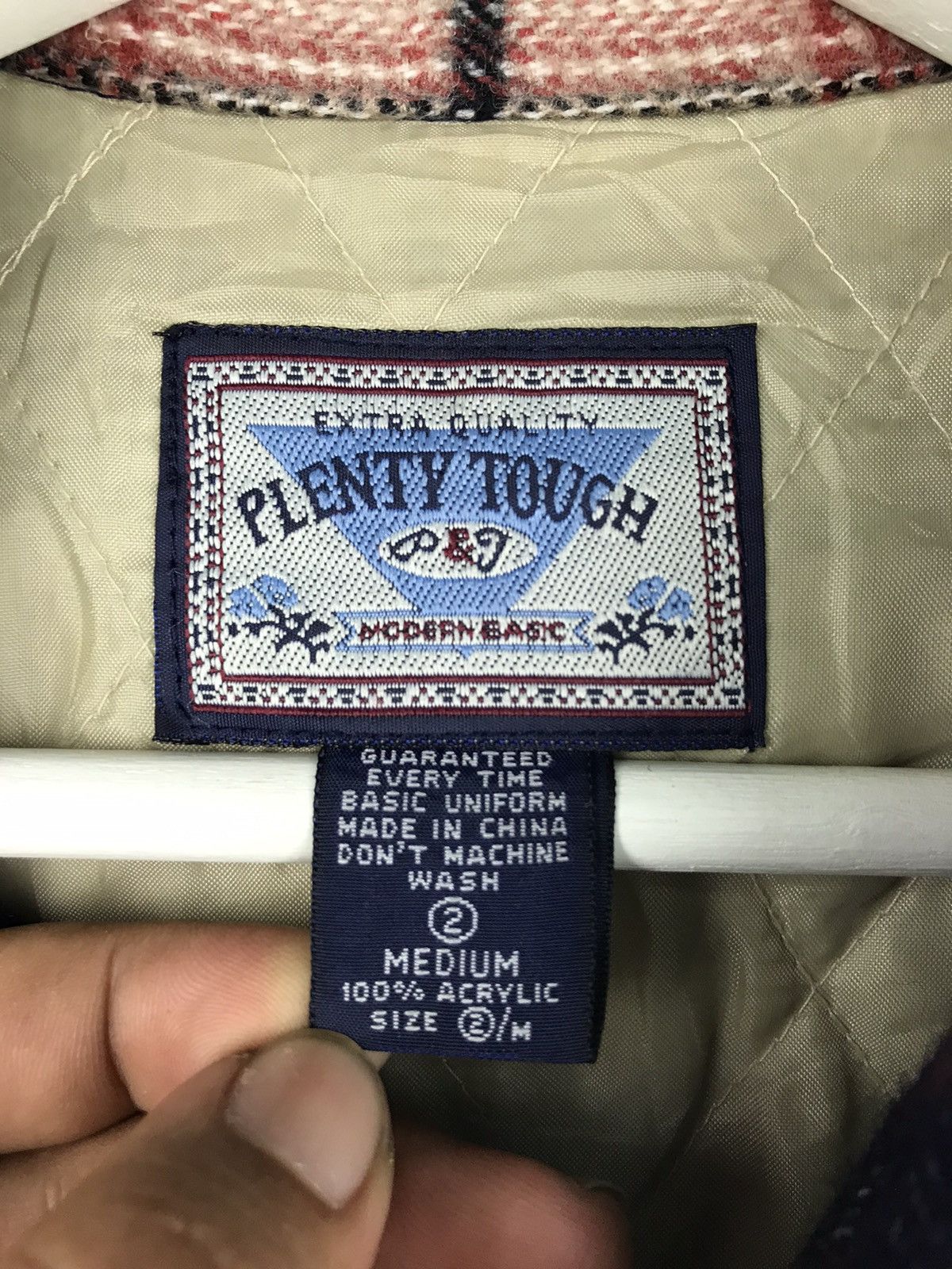 Japanese Brand × Vintage Plenty Tough Checkered wool Full zipper jacket Size US M / EU 48-50 / 2 - 5 Thumbnail
