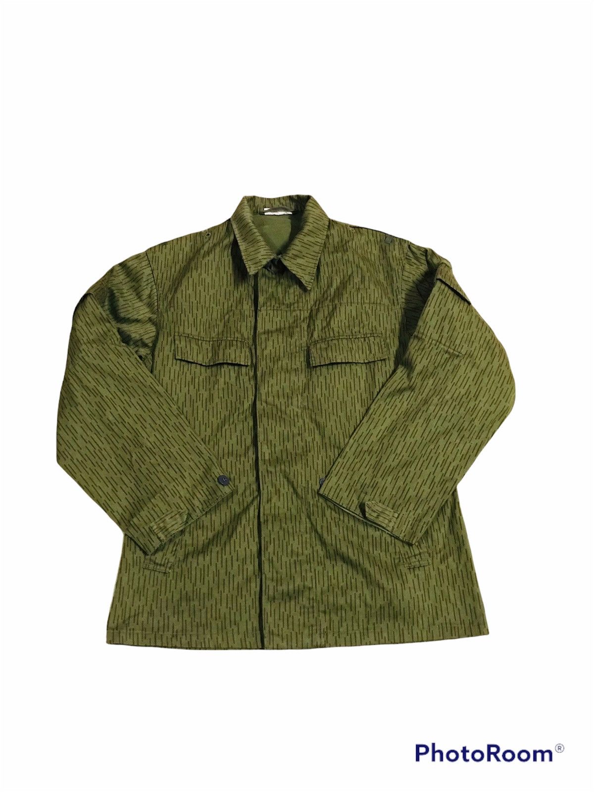 image of 80's Military Army Jacket K44 in Green, Men's (Size Medium)