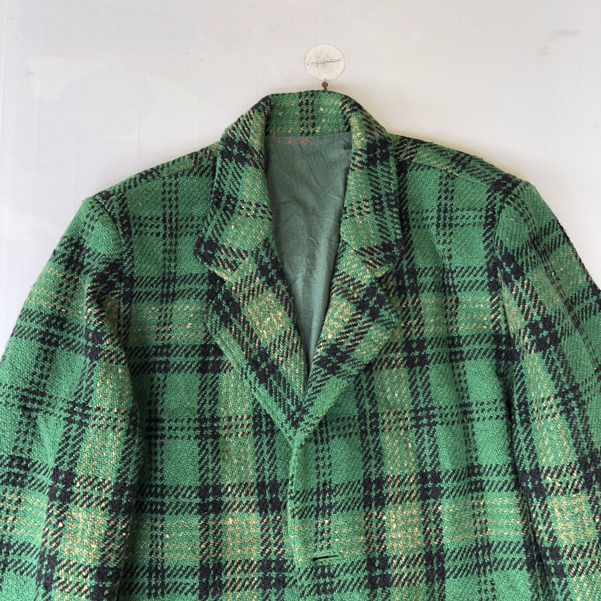 Issey Miyake 🔥RARE IS ISSEY MIYAKE CARE LABEL TARTAN WOOL COAT Size US M / EU 48-50 / 2 - 5 Thumbnail