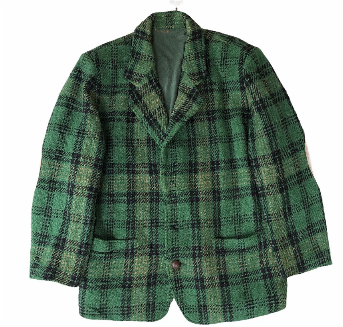 Issey Miyake 🔥RARE IS ISSEY MIYAKE CARE LABEL TARTAN WOOL COAT Size US M / EU 48-50 / 2 - 3 Thumbnail