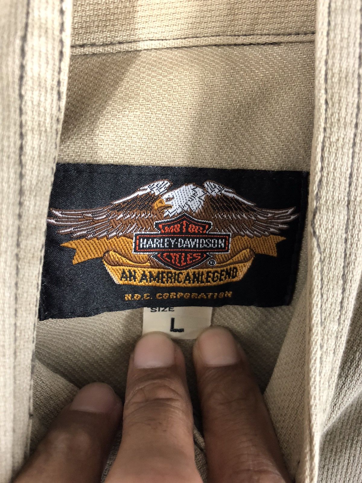 Harley Davidson RARE VINTAGE HARLEY DAVIDSON EMBROIDERY RIDERS JACKET Size US L / EU 52-54 / 3 - 8 Thumbnail