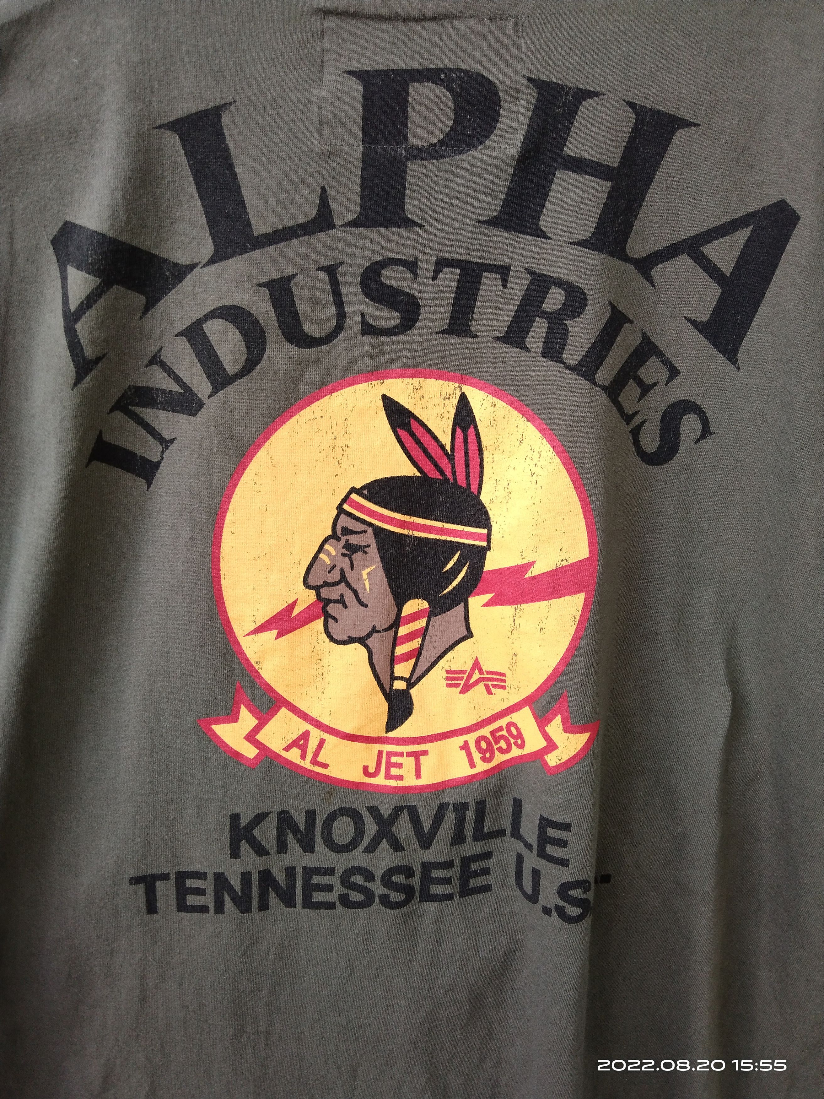 Alpha Industries ALPHA INDUSTRIES MILITARY KNOXVILLE TENNESSE U.S.A Size US L / EU 52-54 / 3 - 3 Thumbnail