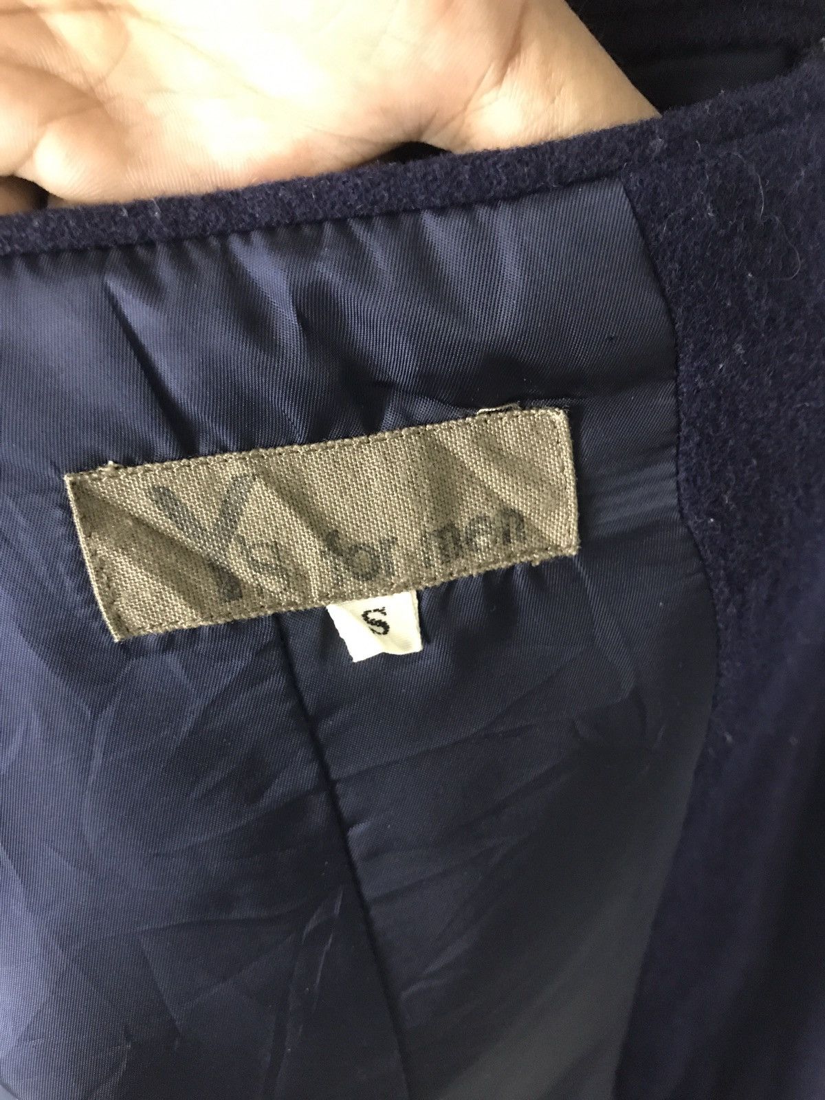 Yohji Yamamoto 🔥 VINTAGE Y'S YOHJI YAMAMOTO MEN WOOL OVERSIZED COAT JACKET Size US M / EU 48-50 / 2 - 12 Thumbnail