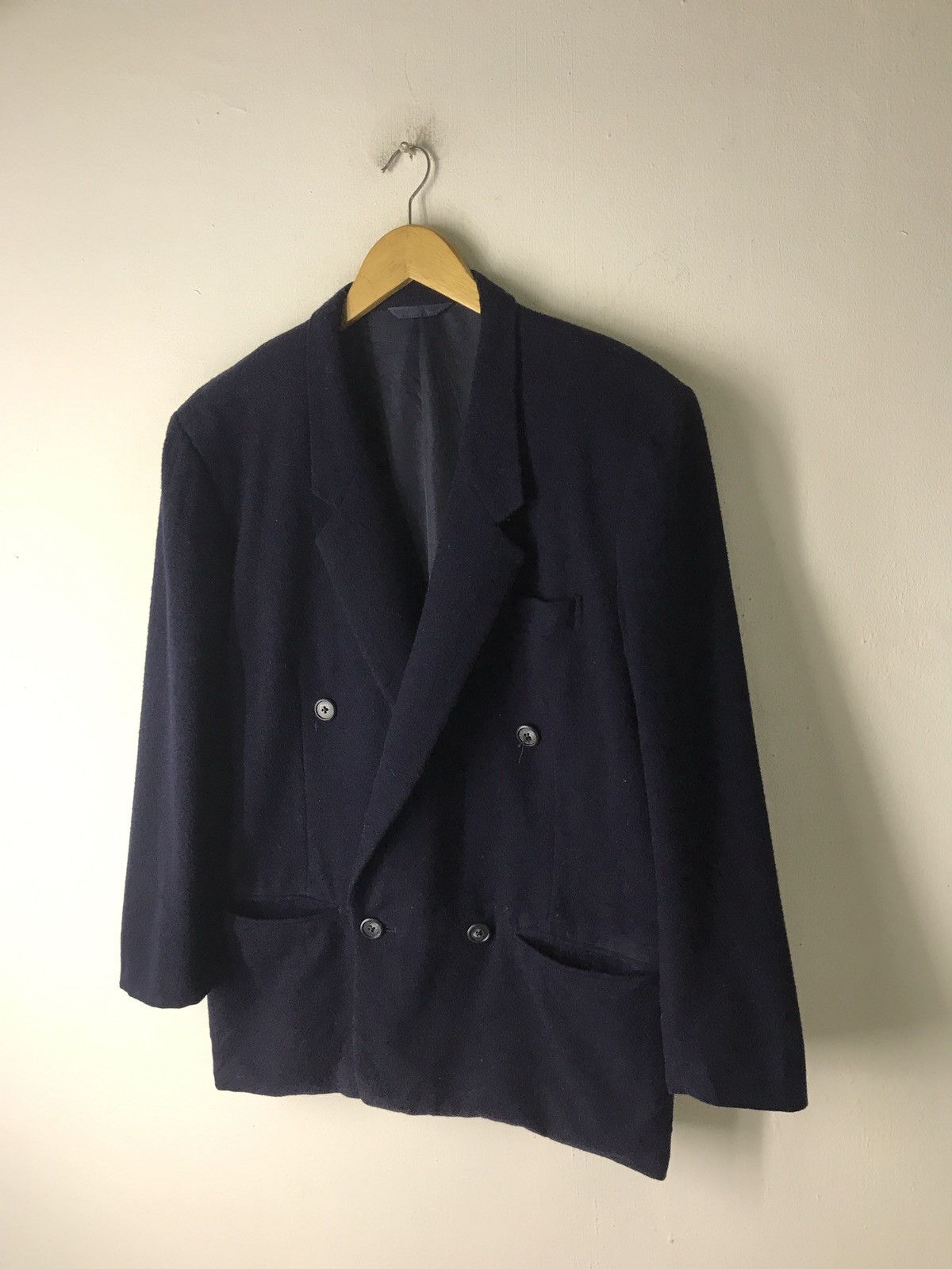 Yohji Yamamoto 🔥 VINTAGE Y'S YOHJI YAMAMOTO MEN WOOL OVERSIZED COAT JACKET Size US M / EU 48-50 / 2 - 8 Thumbnail