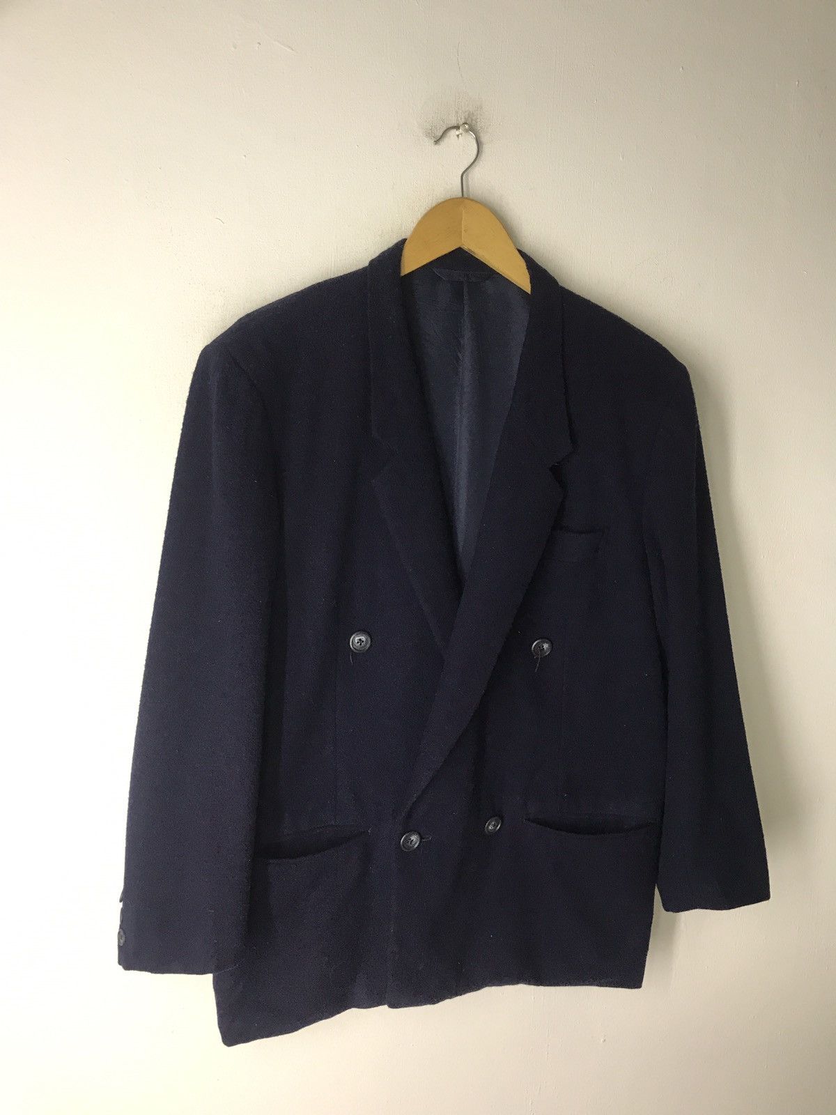 Yohji Yamamoto 🔥 VINTAGE Y'S YOHJI YAMAMOTO MEN WOOL OVERSIZED COAT JACKET Size US M / EU 48-50 / 2 - 7 Thumbnail