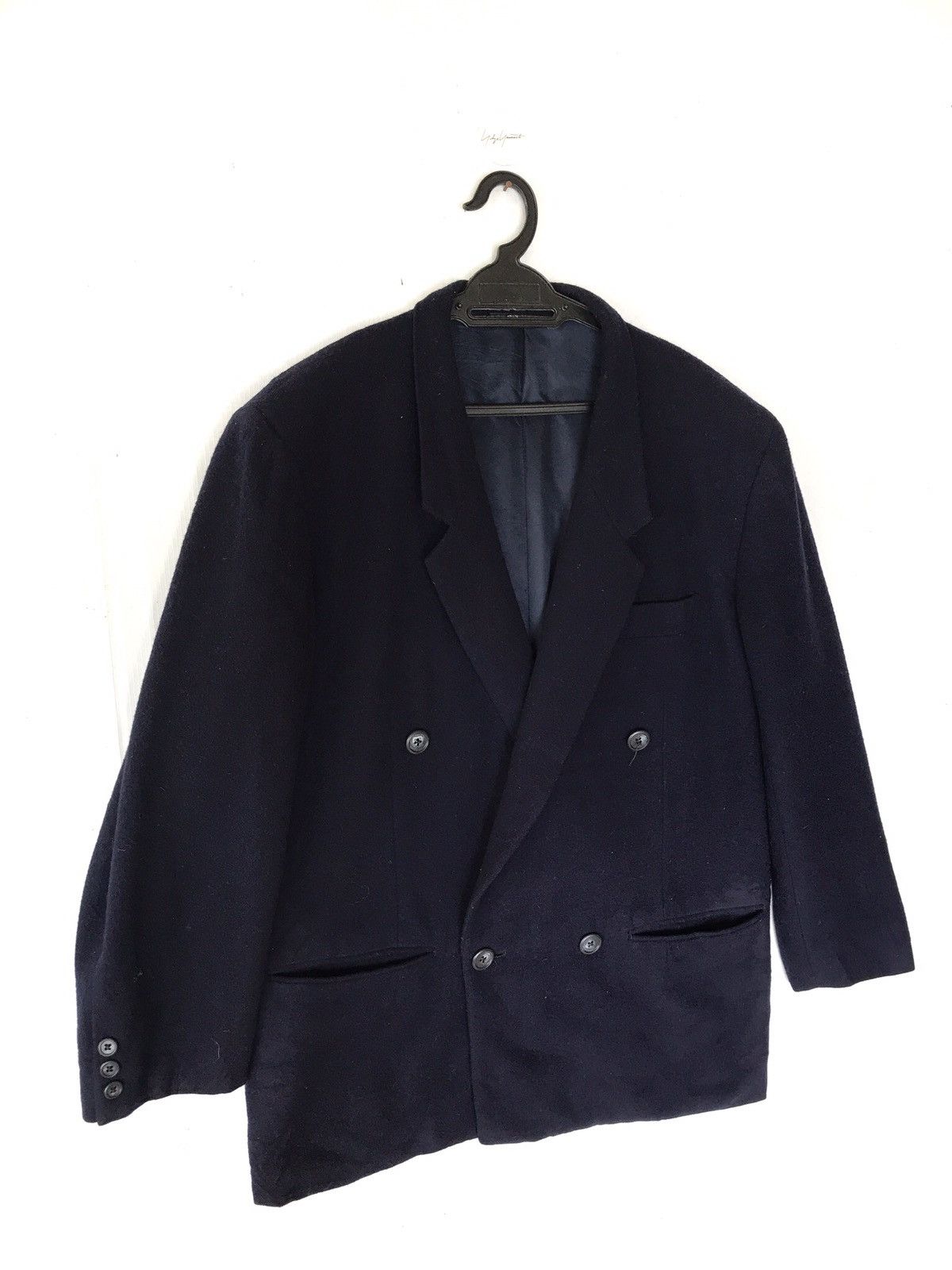 Yohji Yamamoto 🔥 VINTAGE Y'S YOHJI YAMAMOTO MEN WOOL OVERSIZED COAT JACKET Size US M / EU 48-50 / 2 - 3 Thumbnail