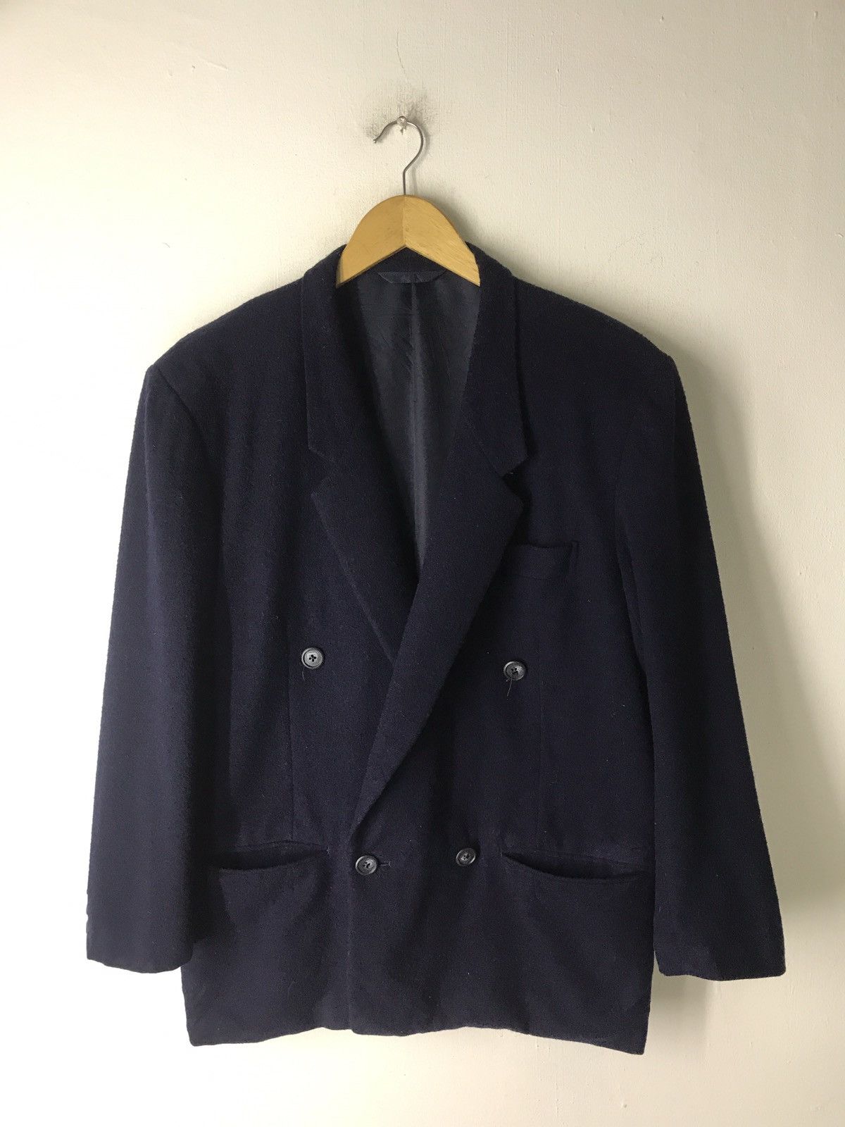 Yohji Yamamoto 🔥 VINTAGE Y'S YOHJI YAMAMOTO MEN WOOL OVERSIZED COAT JACKET Size US M / EU 48-50 / 2 - 6 Thumbnail