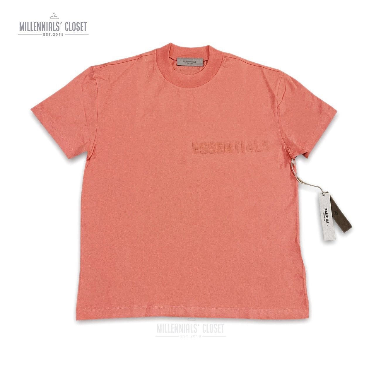 Essentials × Fear of God × Pacsun Fear of God Essentials T-Shirt Coral ...
