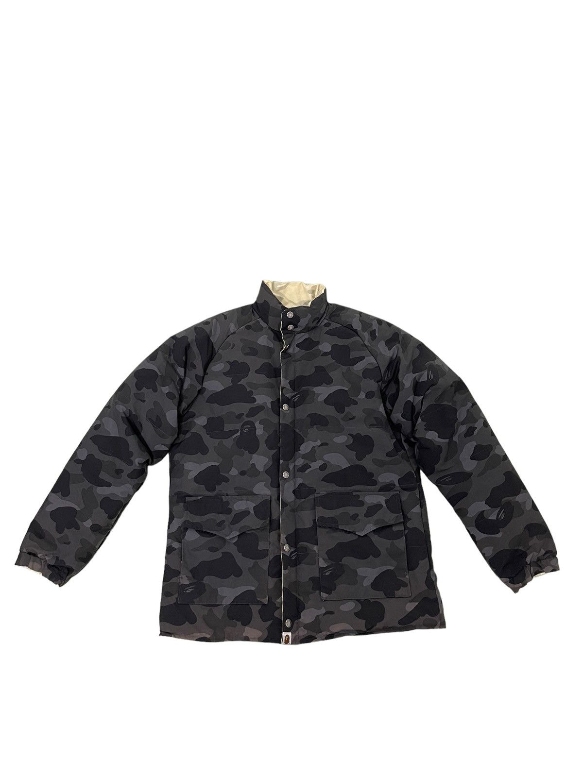 Bape × Nigo Reversible Bape First Camo Down Jacket Bathing Ape 4🟩5 Size US L / EU 52-54 / 3 - 4 Thumbnail