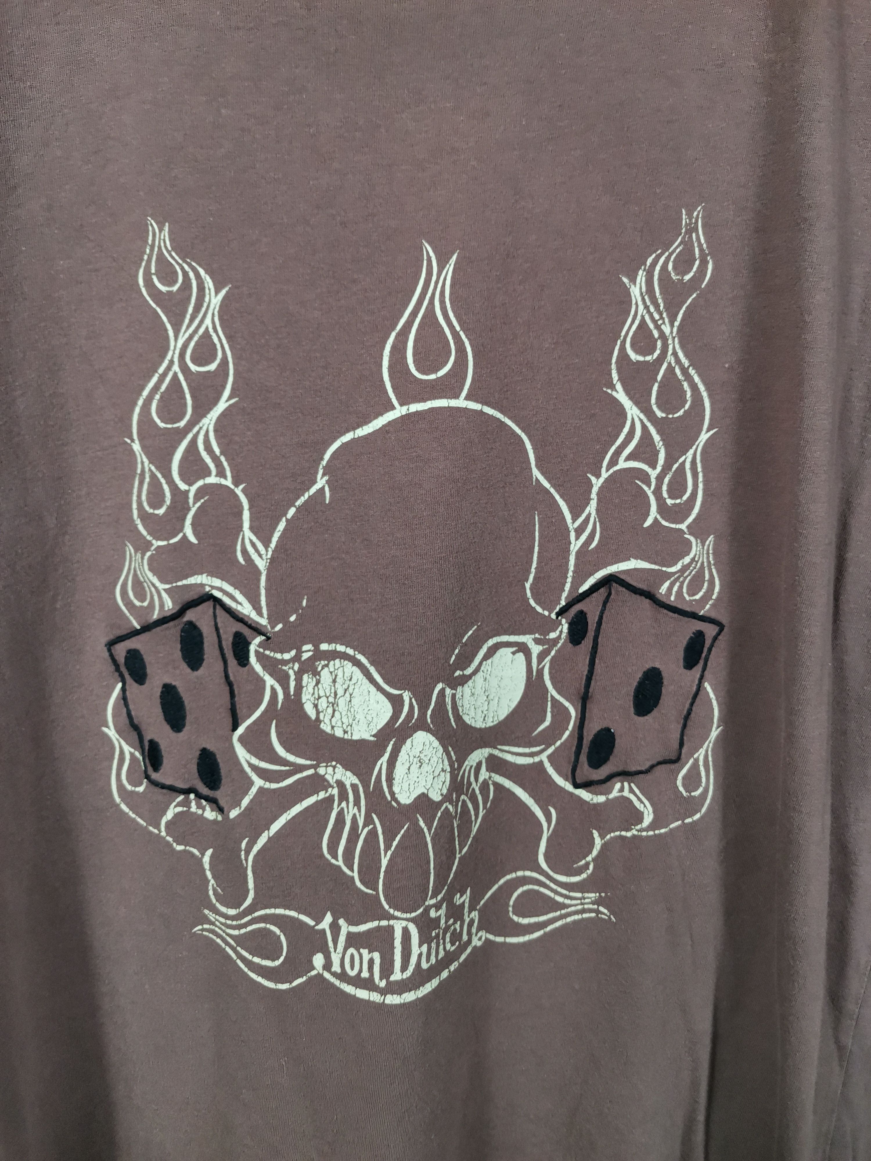Von Dutch Vintage Von Dutch Skull Tshirt Hype Colour Size US L / EU 52-54 / 3 - 2 Thumbnail