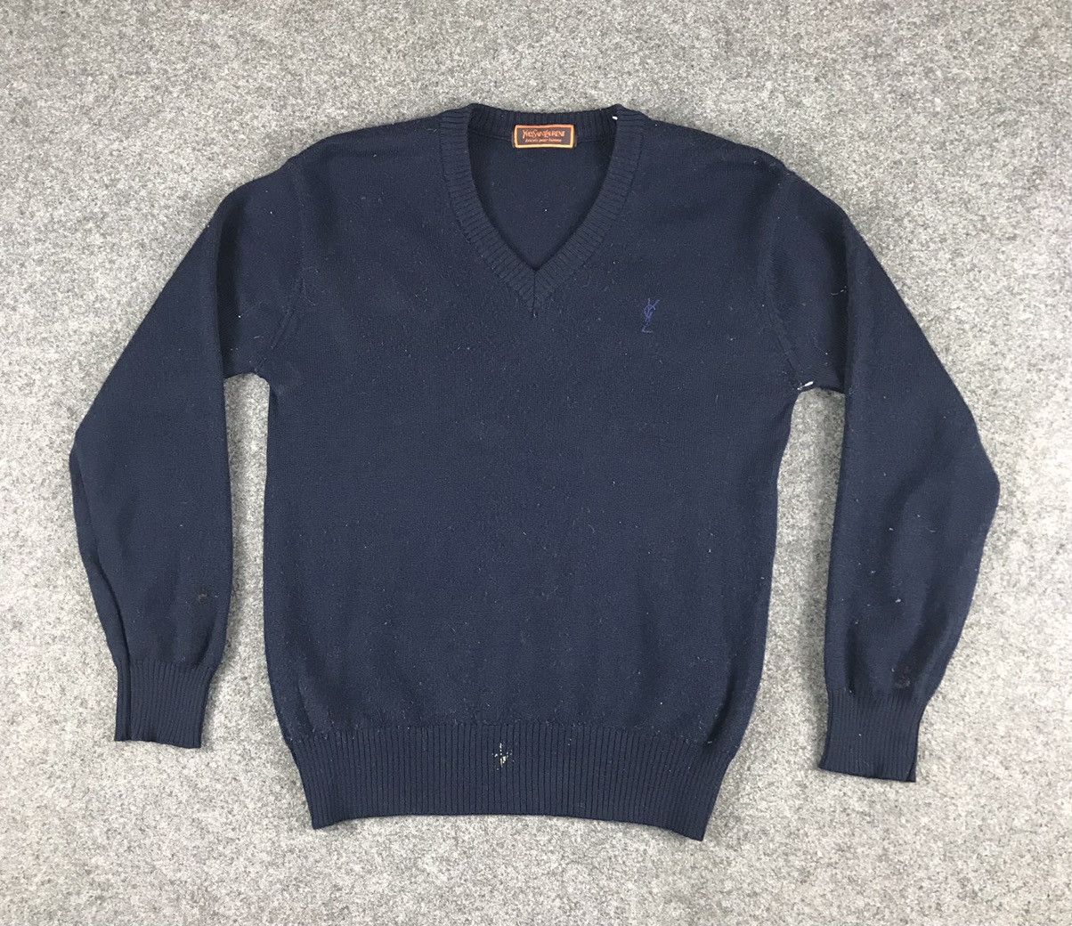 Vintage × Yves Saint Laurent Yves Saint Laurent knitwear small logo Size US S / EU 44-46 / 1 - 1 Thumbnail