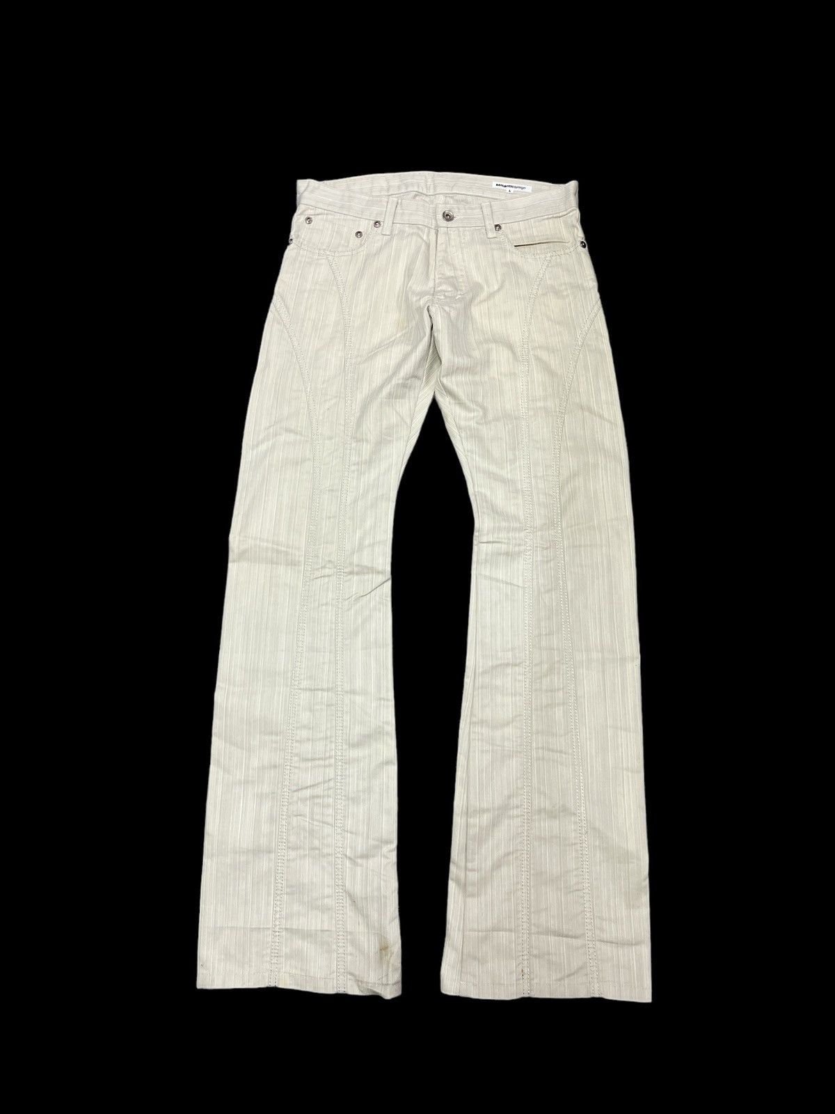 Japanese Brand × Vintage FLARED💥SEMANTIC DESIGN COTTON PANT Size US 31 - 1 Thumbnail
