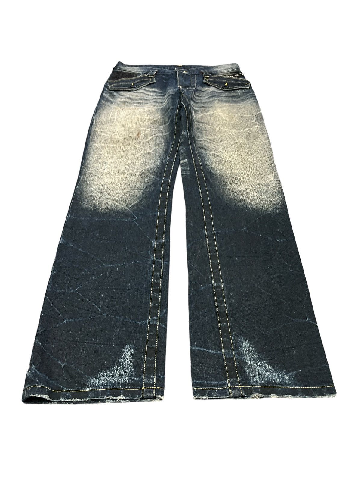 Japanese Brand × Vintage GRAIL🔥JAPANESE BRAND ARMYOFNO DISTRESSED DENIM PANT Size US 31 - 4 Thumbnail
