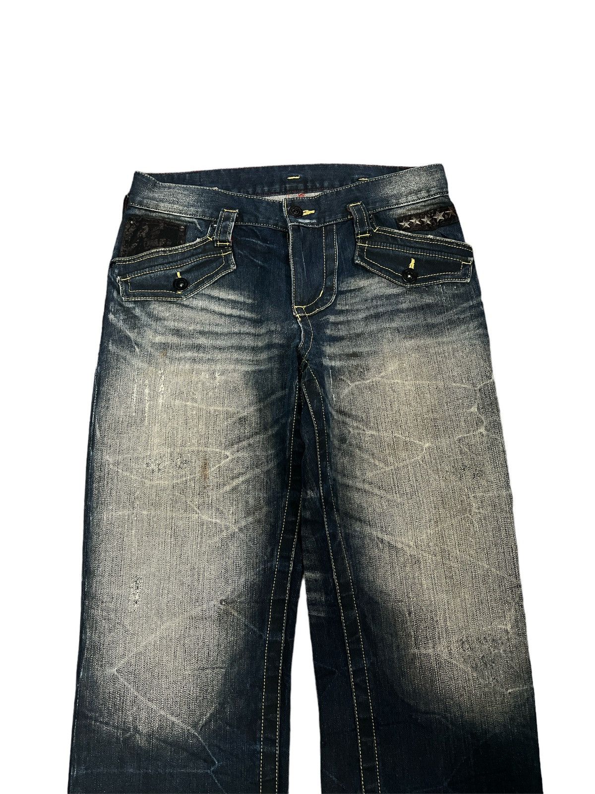 Japanese Brand × Vintage GRAIL🔥JAPANESE BRAND ARMYOFNO DISTRESSED DENIM PANT Size US 31 - 2 Thumbnail