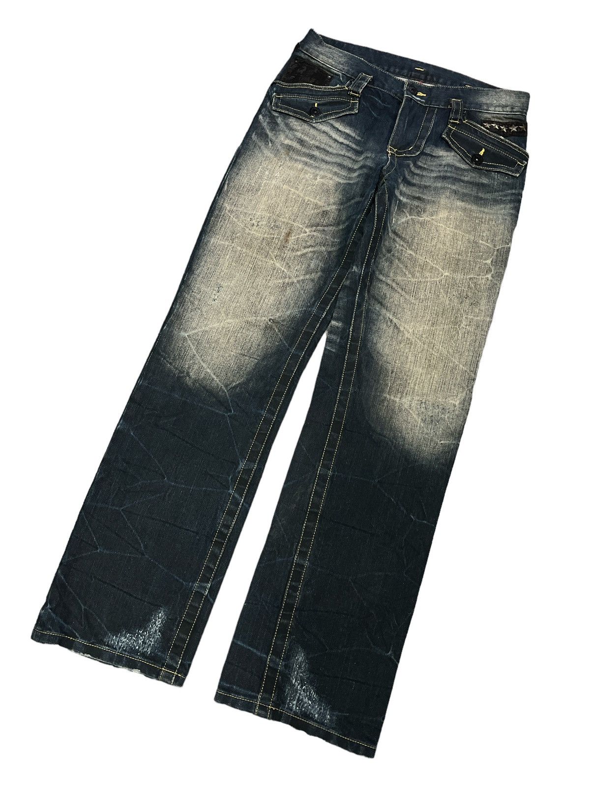 Japanese Brand × Vintage GRAIL🔥JAPANESE BRAND ARMYOFNO DISTRESSED DENIM PANT Size US 31 - 5 Thumbnail