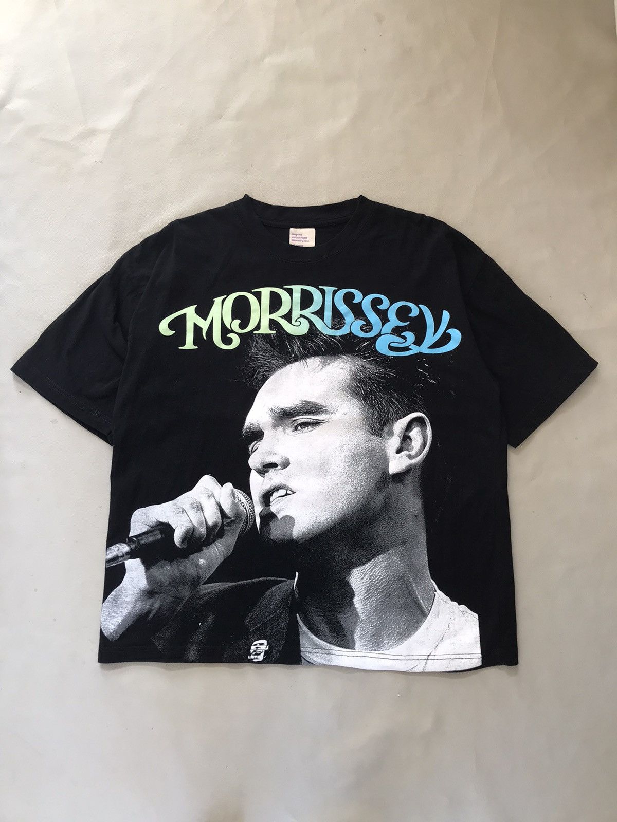 image of Morrissey Tshirt Big Print in Black, Men's (Size Medium)
