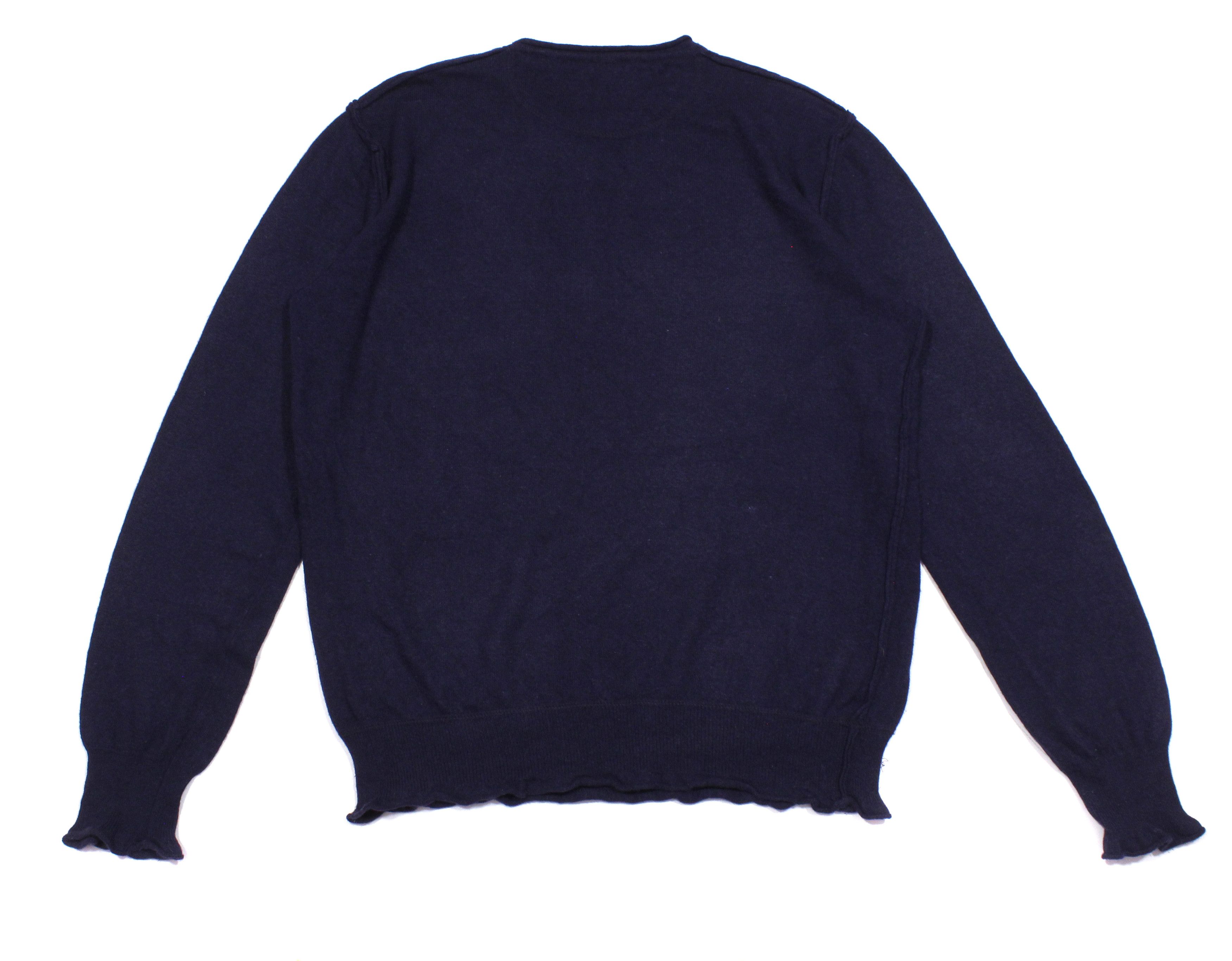 Versace Big Logo Wool Sweater Vintage Size US XL / EU 56 / 4 - 2 Thumbnail