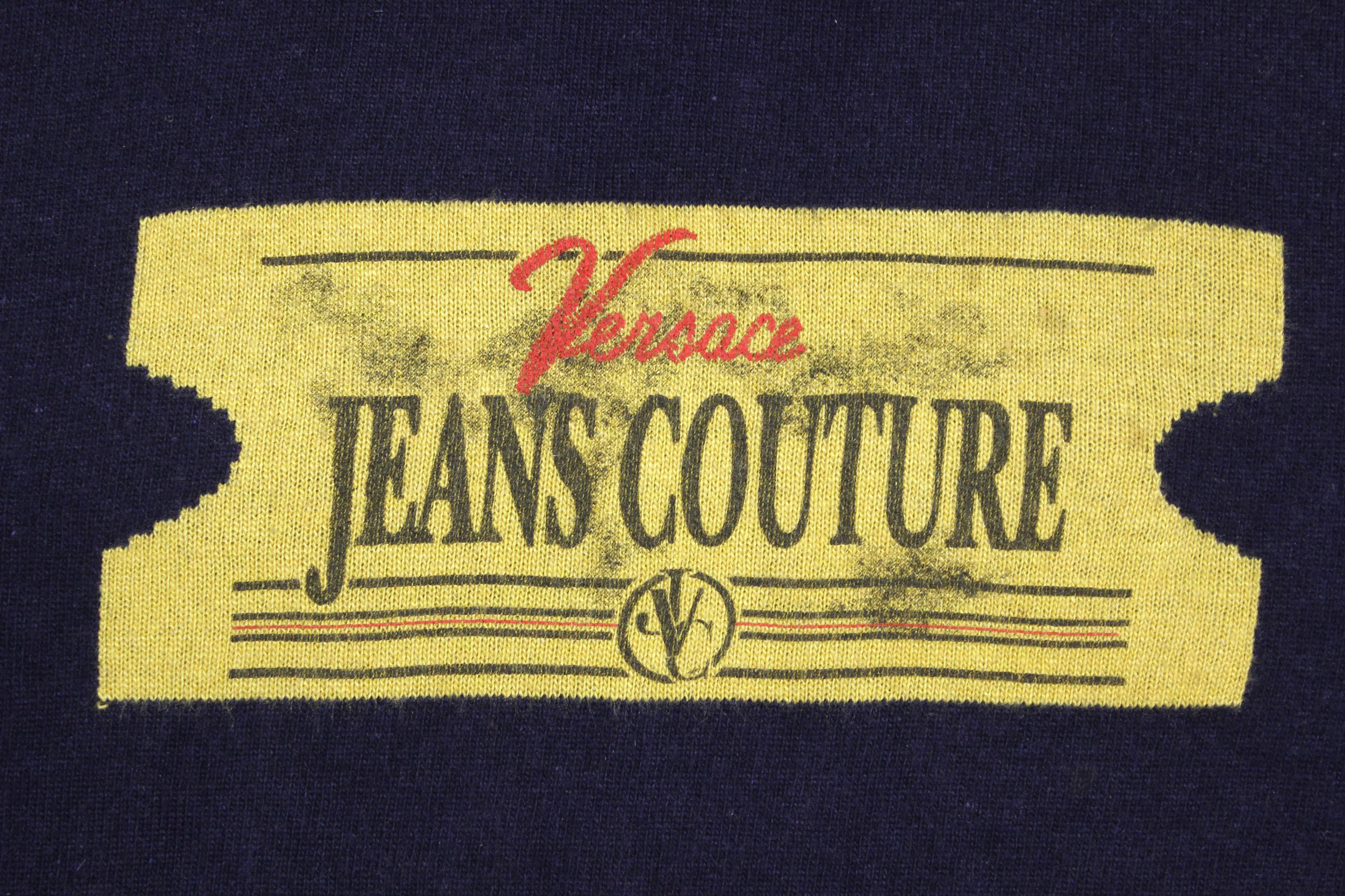 Versace Big Logo Wool Sweater Vintage Size US XL / EU 56 / 4 - 4 Thumbnail