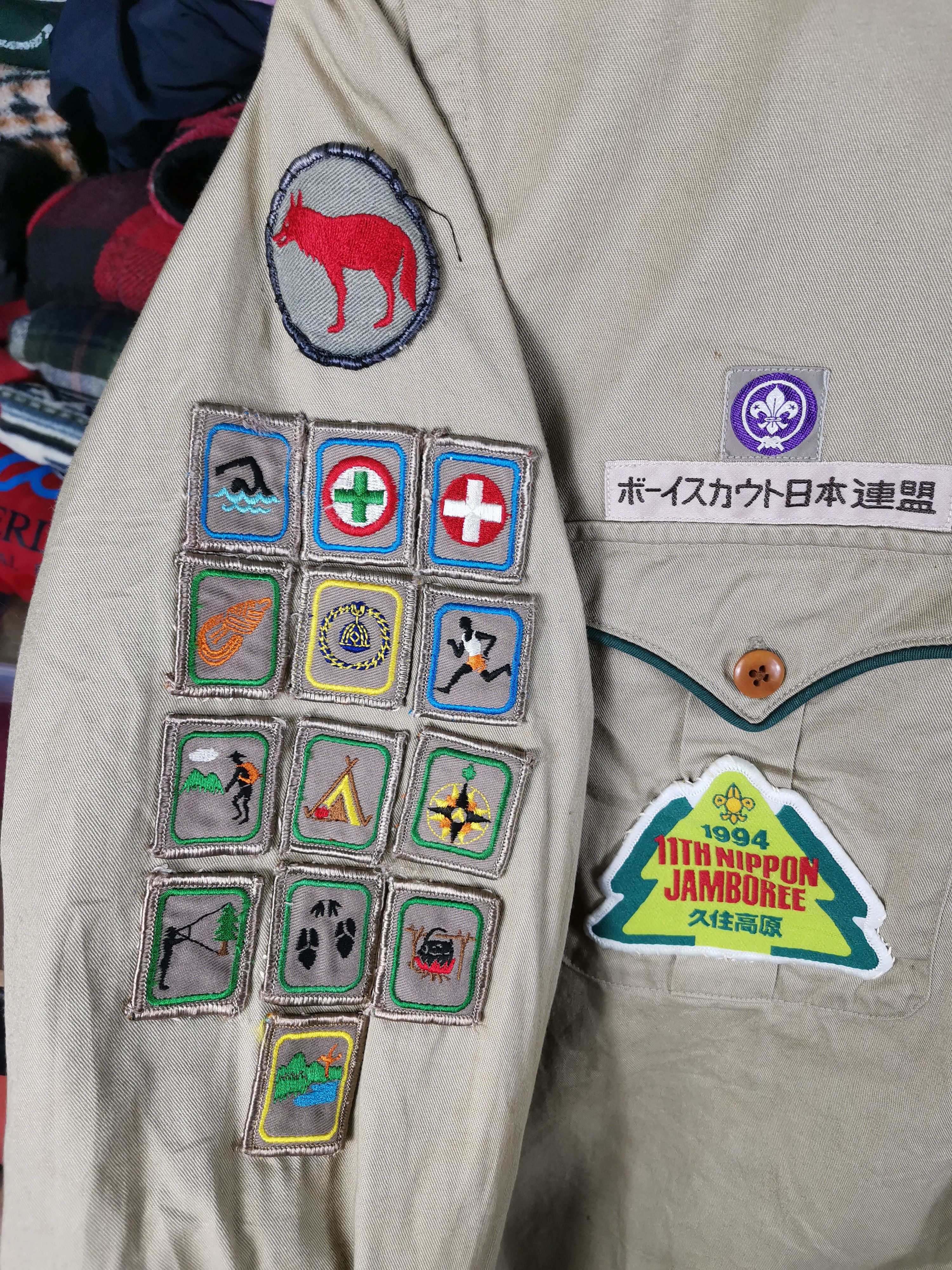 Polo Ralph Lauren Vintage 90s Ralph Lauren Boy Scout Of Nippon Shirt Size US M / EU 48-50 / 2 - 3 Thumbnail