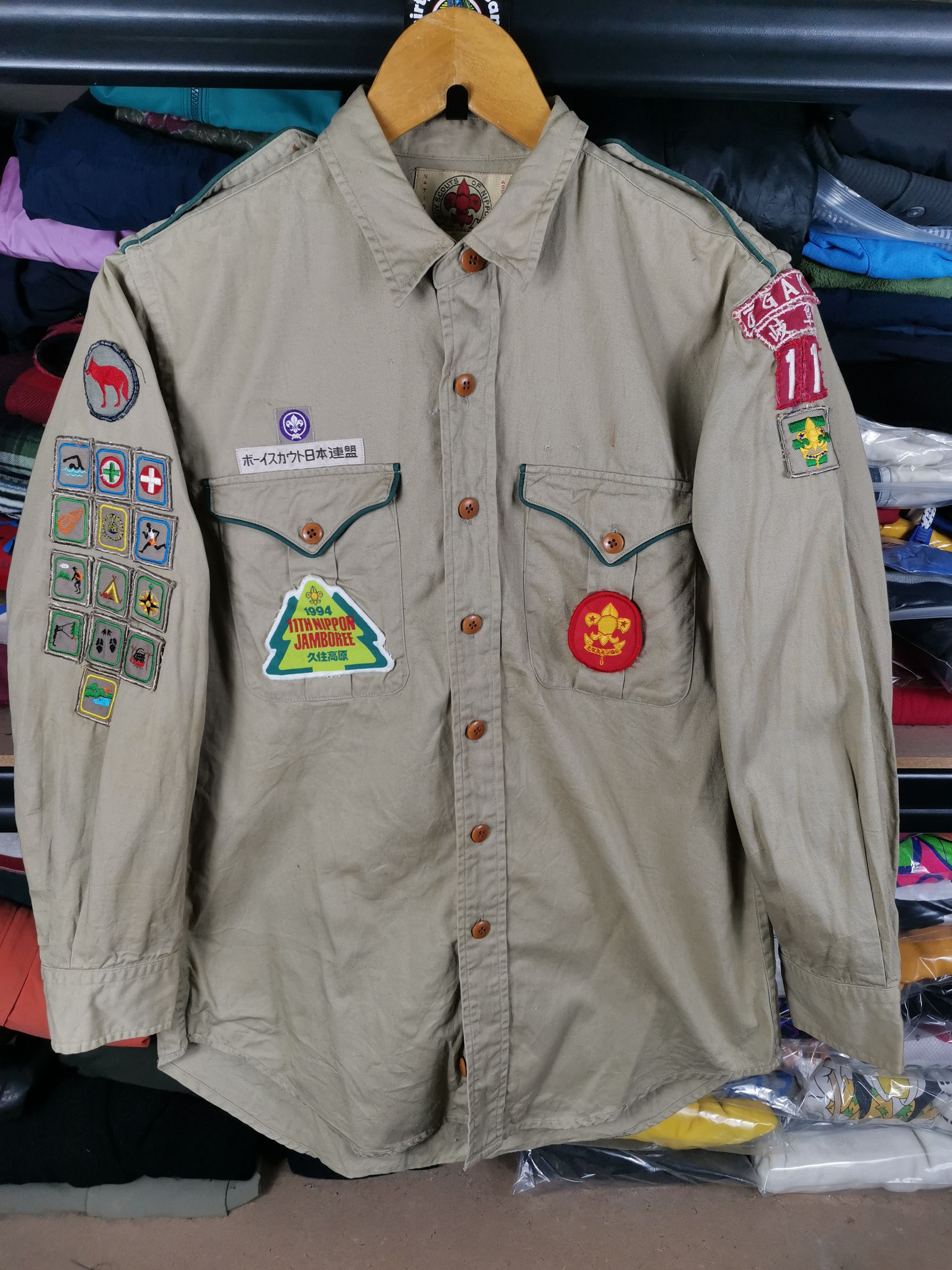 Polo Ralph Lauren Vintage 90s Ralph Lauren Boy Scout Of Nippon Shirt Size US M / EU 48-50 / 2 - 1 Thumbnail