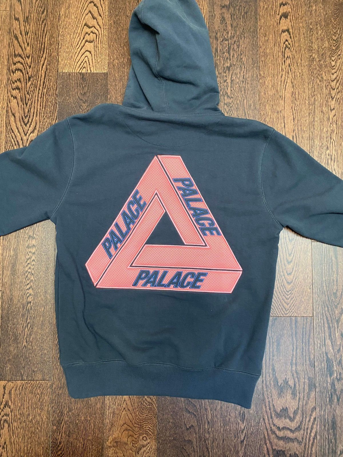 Palace Palace Navy Tri-Mesh Hoodie | Grailed