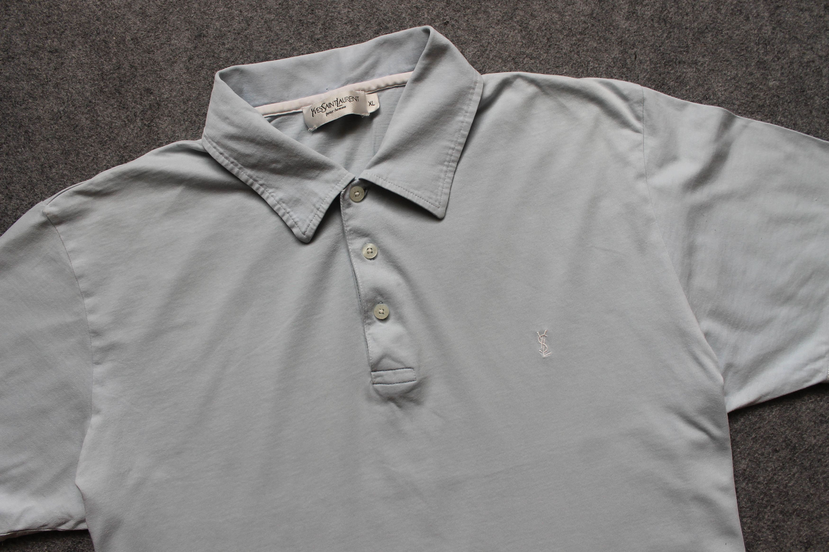 Yves Saint Laurent Yves Saint Laurent Pour Homme mens YSL Logo polo Size US XL / EU 56 / 4 - 4 Thumbnail