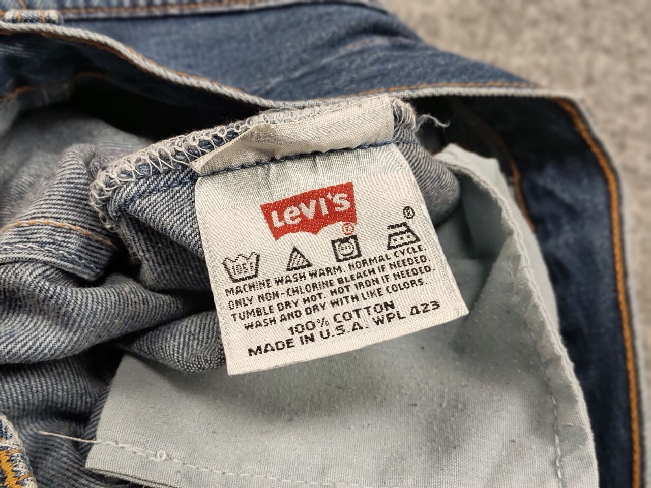 Levi's Vintage 90's levis 501 student Blue Denim Jeans Made in USA Size 30" / US 8 / IT 44 - 18 Thumbnail