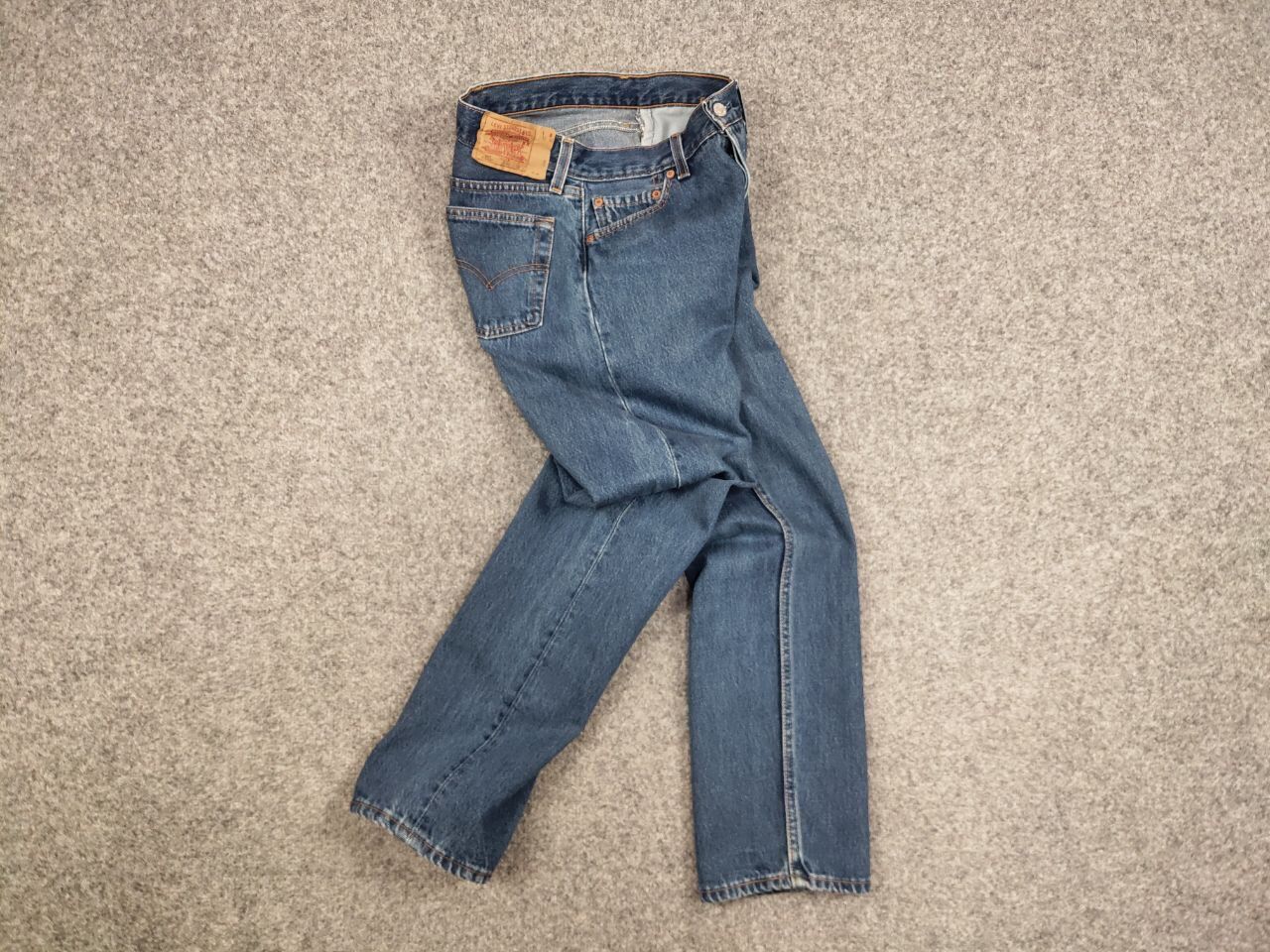 Levi's Vintage 90's levis 501 student Blue Denim Jeans Made in USA Size 30" / US 8 / IT 44 - 14 Thumbnail