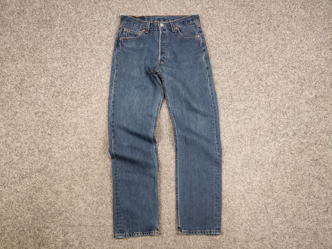 Levi's Vintage 90's levis 501 student Blue Denim Jeans Made in USA Size 30" / US 8 / IT 44 - 12 Thumbnail